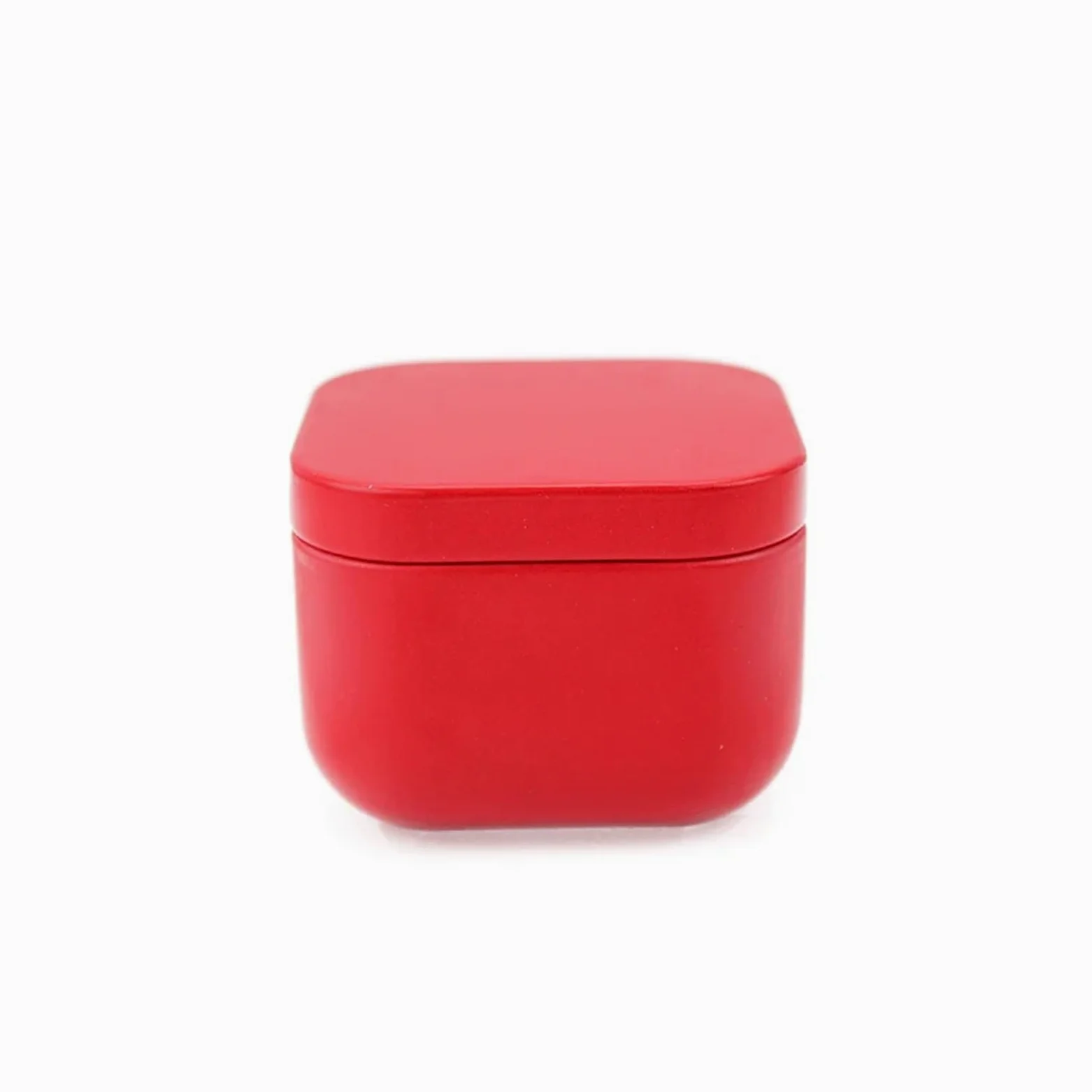 Iron Empty Square Candle Jars | Multicolor 12/24pcs Candle Making: Storage Containers With Lids(Red,24pcs)