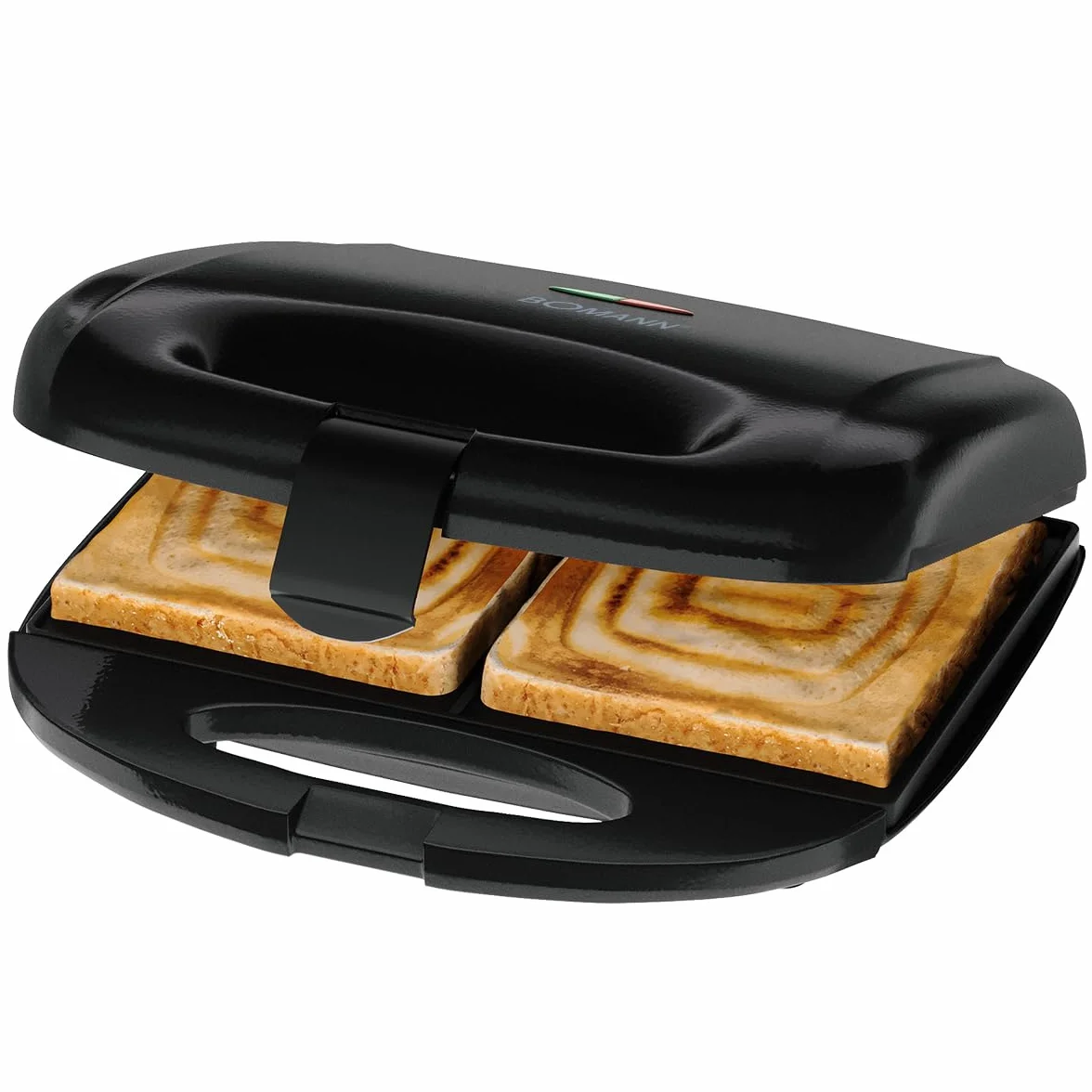Bomann ST6074CB Urządzenie do pieczenia kanapek Croque-Monsieur czarne kwadratowe