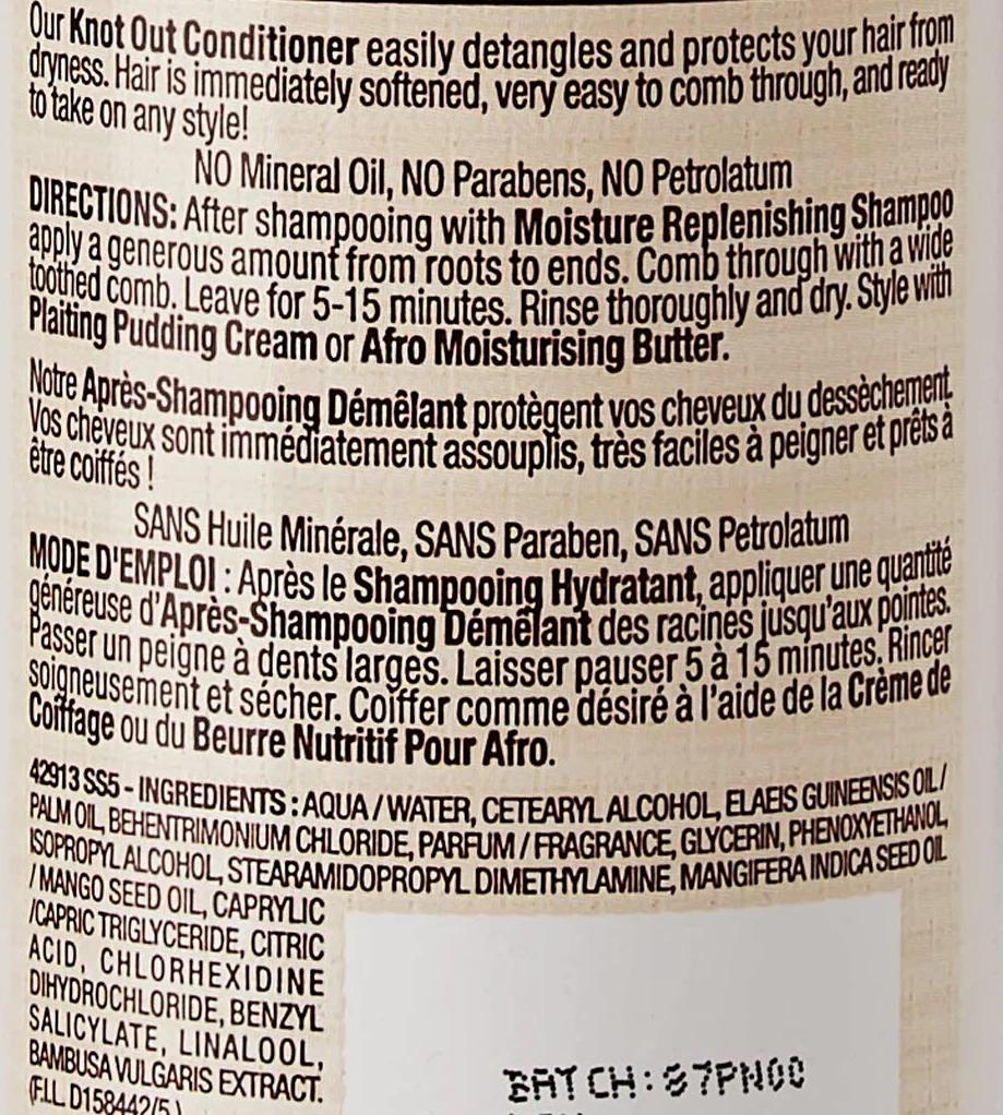 Dark & Lovely - Naturalny szampon do rozczesywania włosów pustych, kręconych, naturalnych z olejkiem mango i mlekiem bambusowym - 250ml