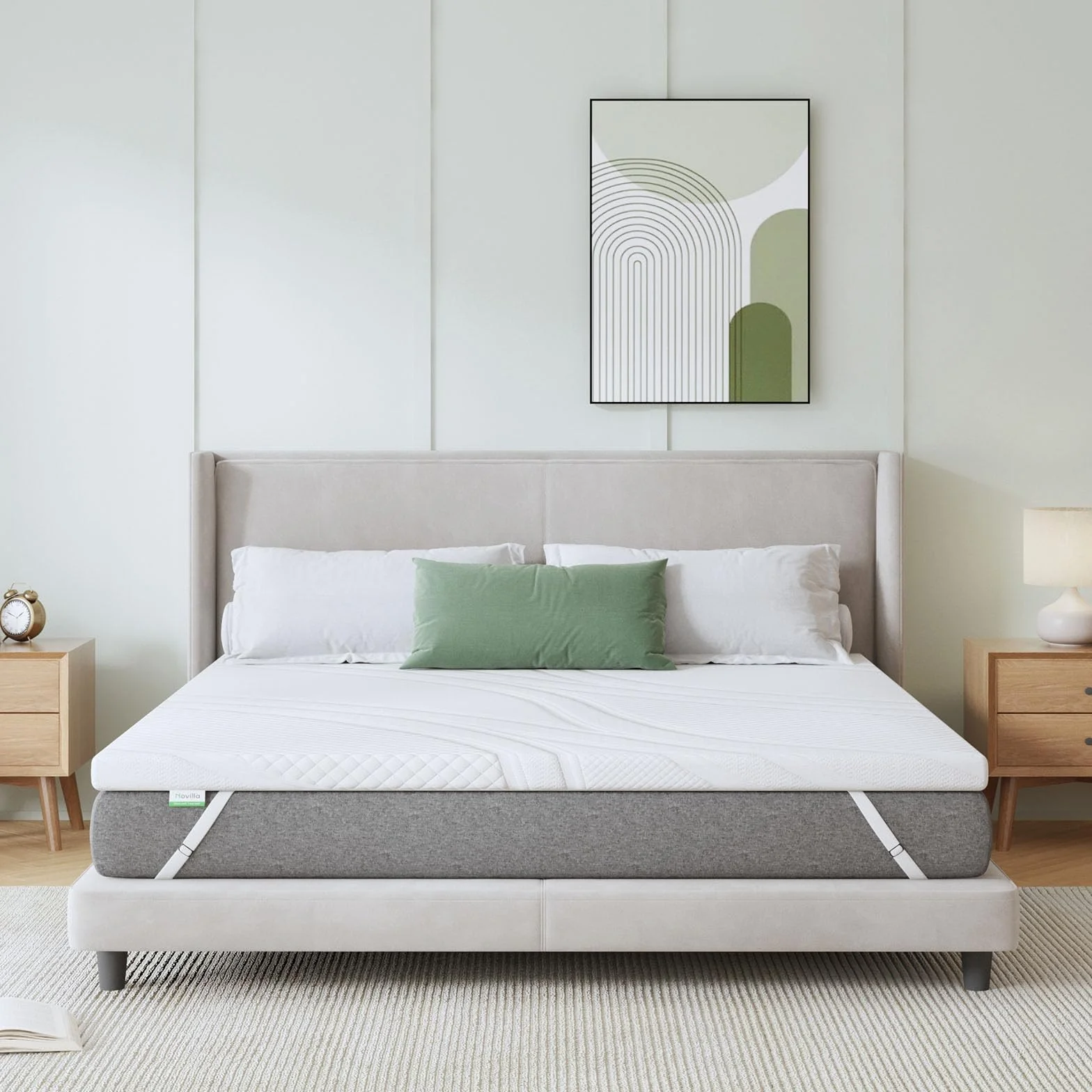 Novilla Materac nawierzchniowy 120 x 200 cm 5 cm nakładka żelowa pianka pamięciowa