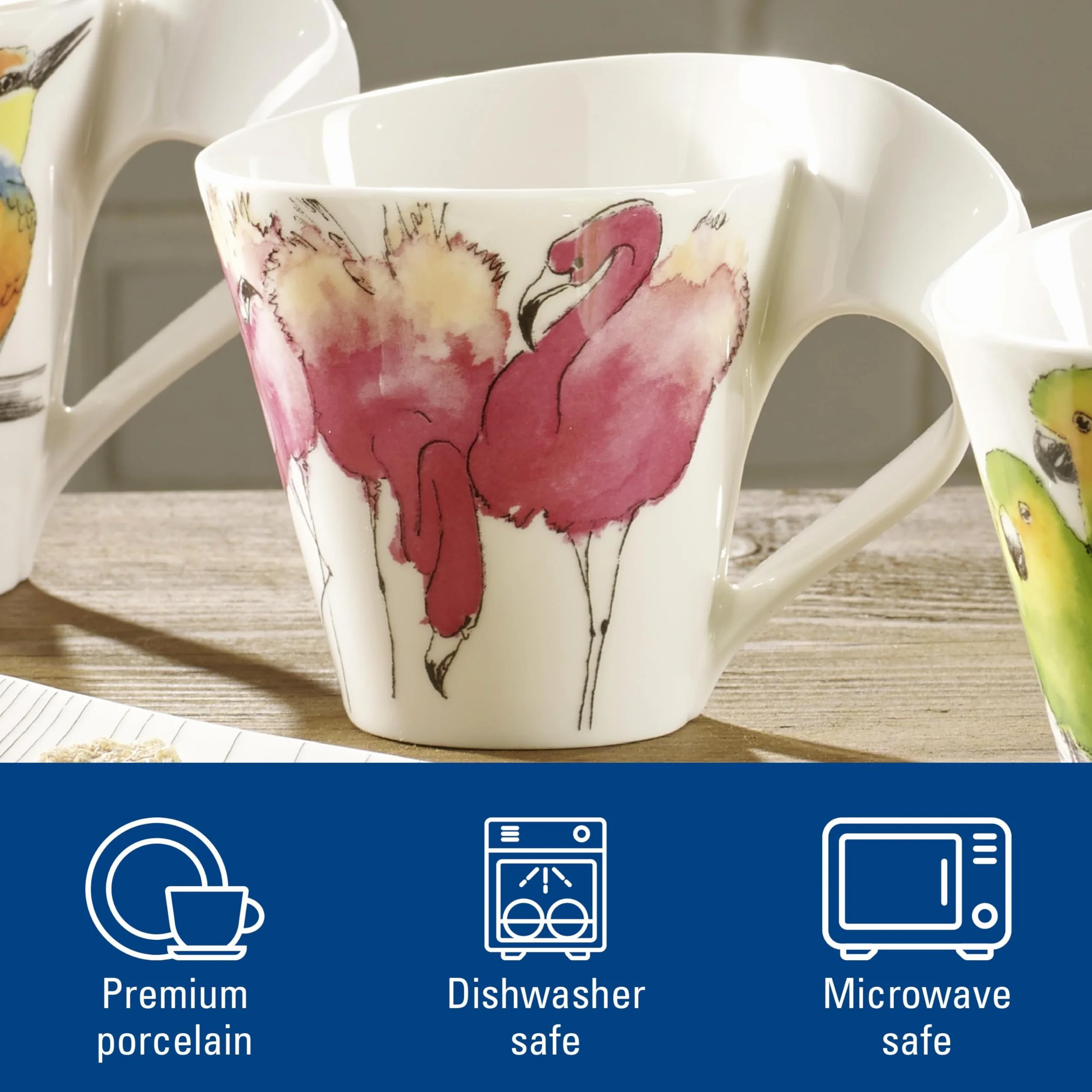 Villeroy & Boch New Wave Coffee Animals Of The World Kubek Porcelana 350 ml