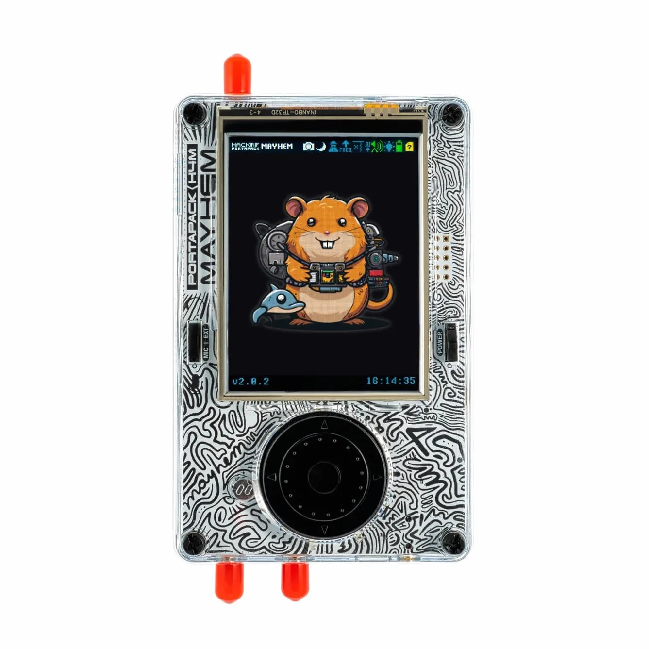 PortaPack H4M + HackRF zestaw z antenami, 3,2-calowy TFT 1 MHz-6 GHz, profesjonalny bezprzewodowy nadajnik-odbiornik radiowy, powłoka ABS, powtórka do komunikacji radiowej