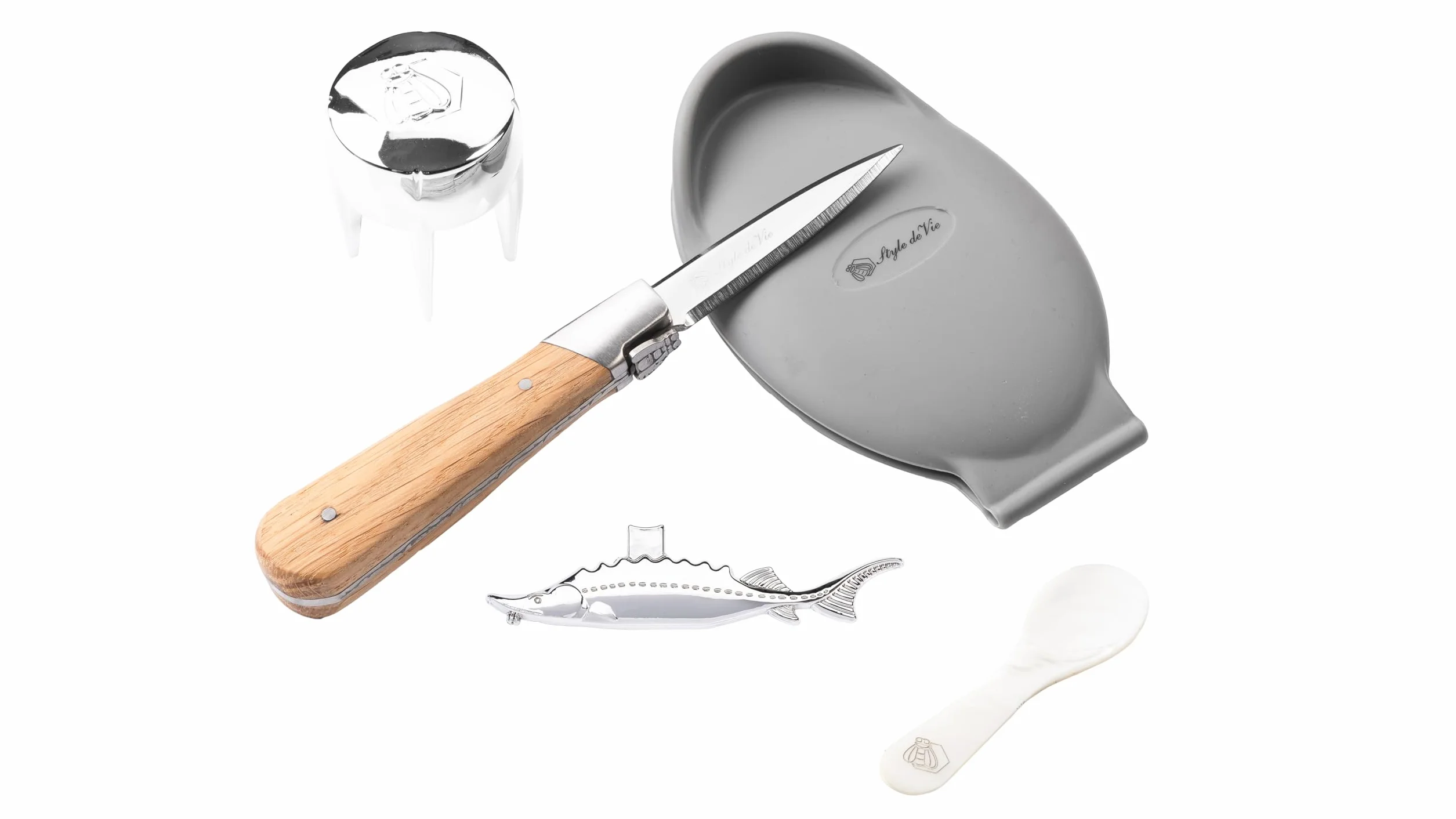 Laguiole Style de Vie Oyster Gift Set Exclusive Edition 'Luxury Line'