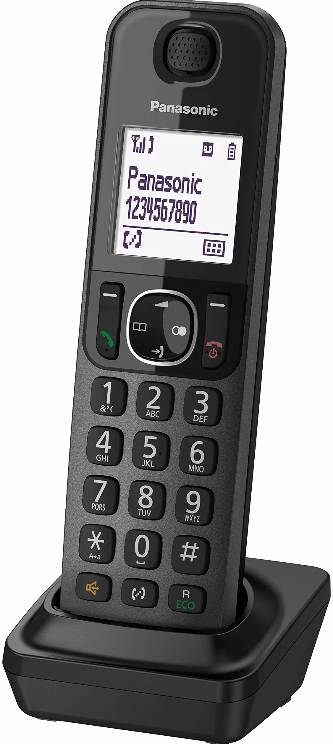 Panasonic Telefon KX-TGF320EXM - telefony (DECT, biurko, czarny, LCD, AAA, polifoniczny)