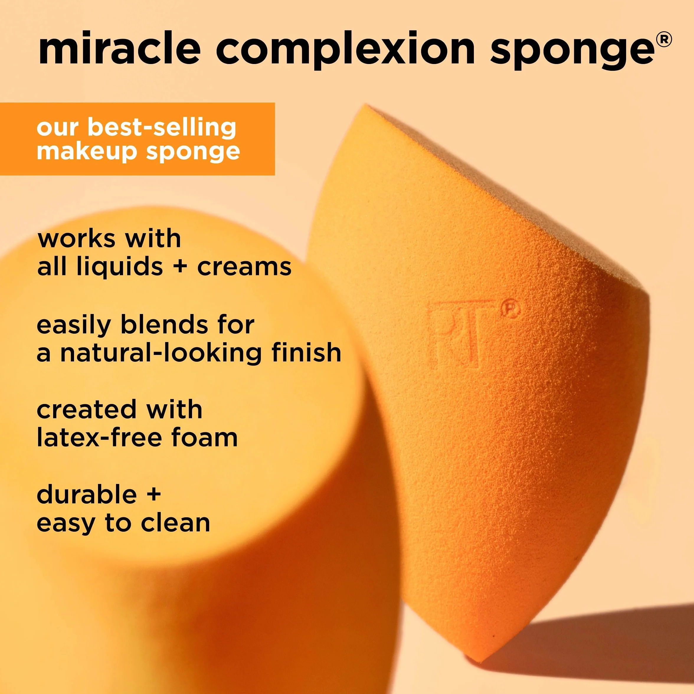 Real Techniques Miracle Complexion gąbka i proszek Miracle Duo Pack do podkładu i pudru