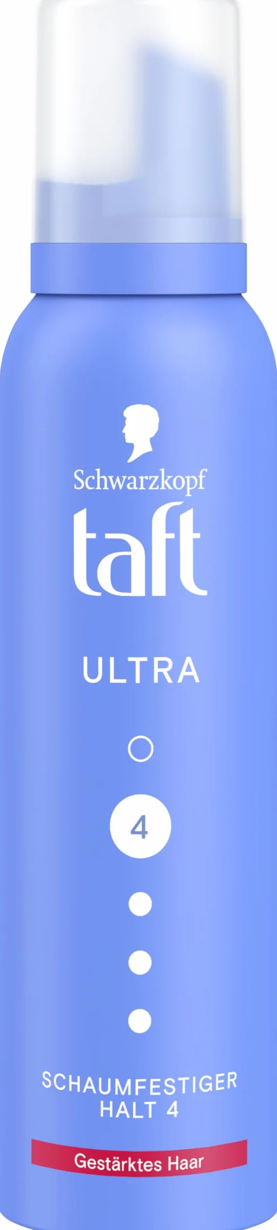 Schwarzkopf TAFT pianka do włosów Ultra (150 ml), stopień utrzymania 4, pianka do włosów do wszystkich rodzajów włosów, wzmacnia włosy, wegańska formuła*