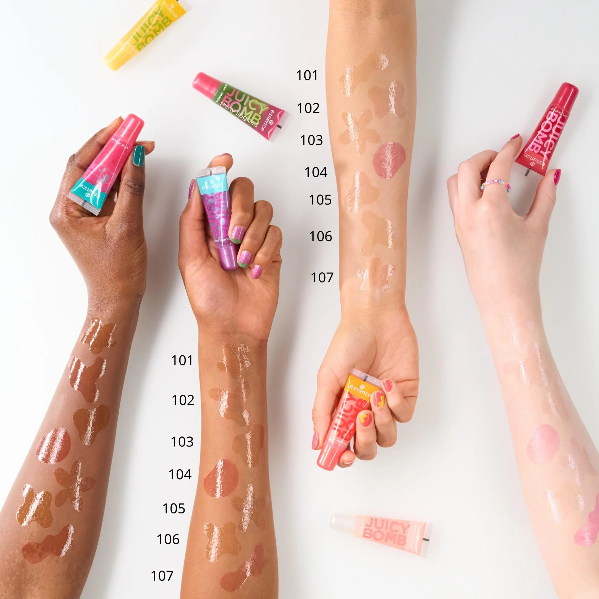 essence JUICY BOMB shiny lipgloss 104