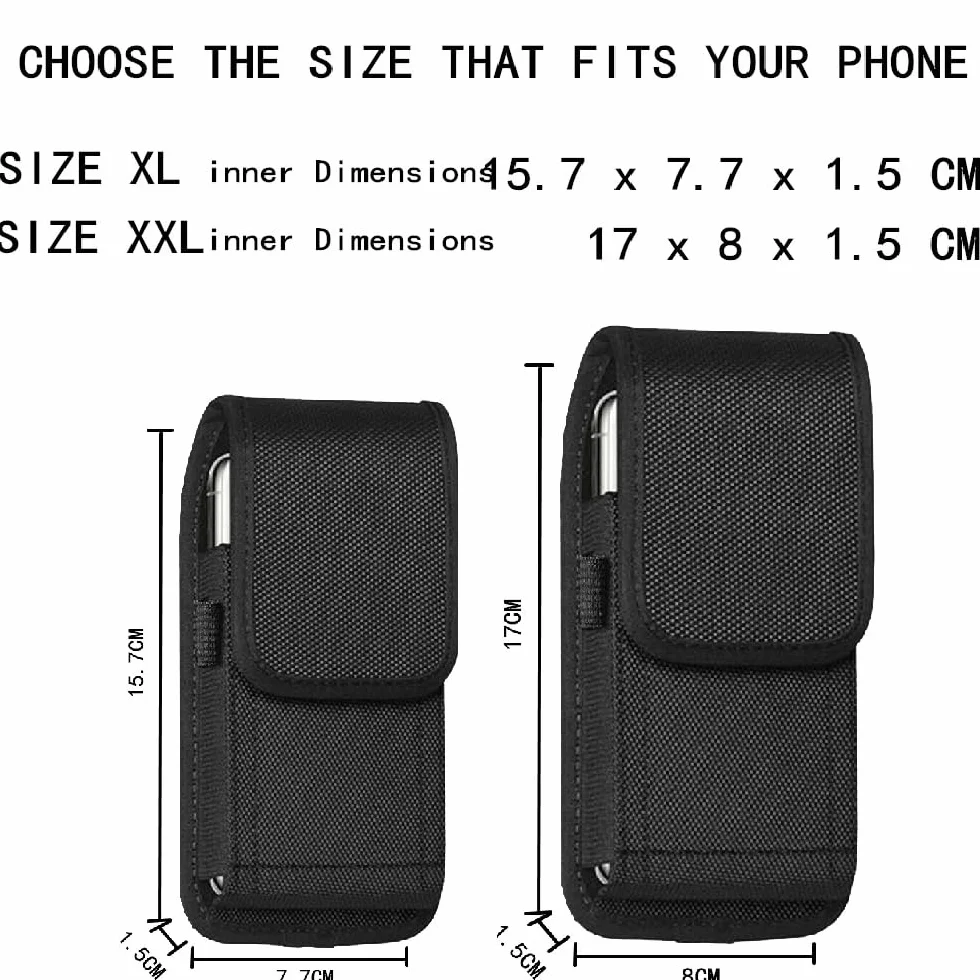 Etui na pasek na telefon Motorola Moto Edge 50 40 30 20 lite neo, uniwersalne etui na pasek, outdoorowa torba na telefon z ochronną osłoną dla Moto g4 g5 g5s g6 g7 g8 g9 e6 e6s e6i e7 e7i Plus (XL)