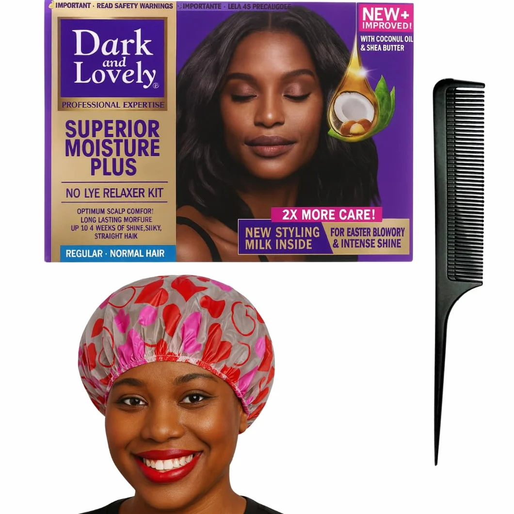 Kamakah zestaw relaksacyjny do włosów – Comes with Comb and Showercap odpowiedni dla ciemnych i uroczych włosów normalnych | Achieve Gorgeous, Silky Hair at Home