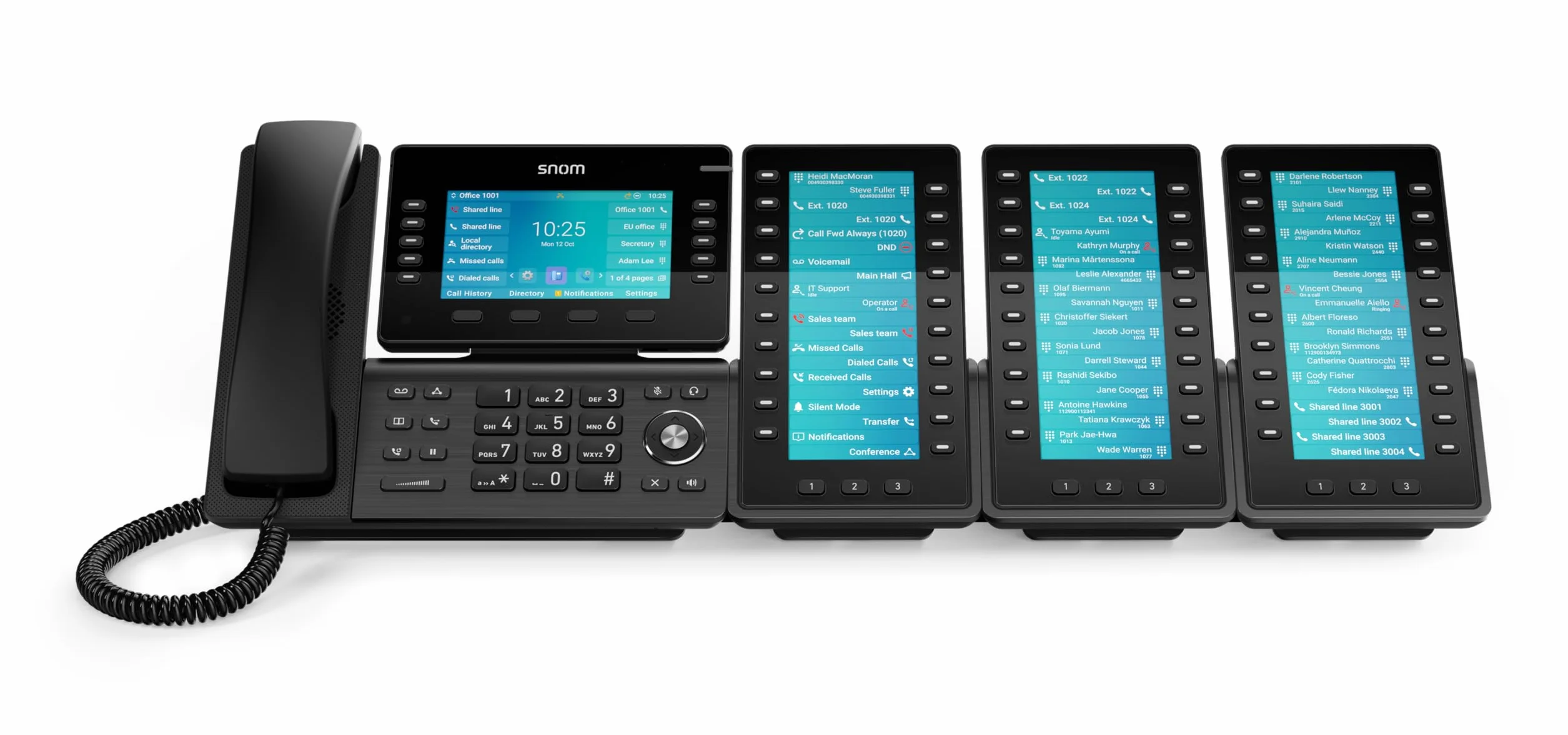 Snom D8C moduł rozszerzający do telefonów stacjonarnych D8xx - kolorowy wyświetlacz TFT 6,8 z 60 programowalnymi przyciskami - USB Plug-and-Play do bezprzewodowego zarządzania telefonami w biurze