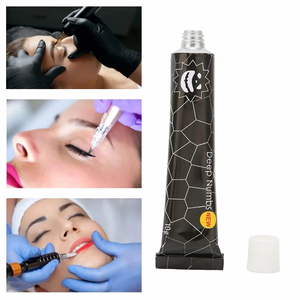 Krem znieczulający do tatuażu, przed tatuażem, depilacją laserową, piercingiem, tubka 10 g