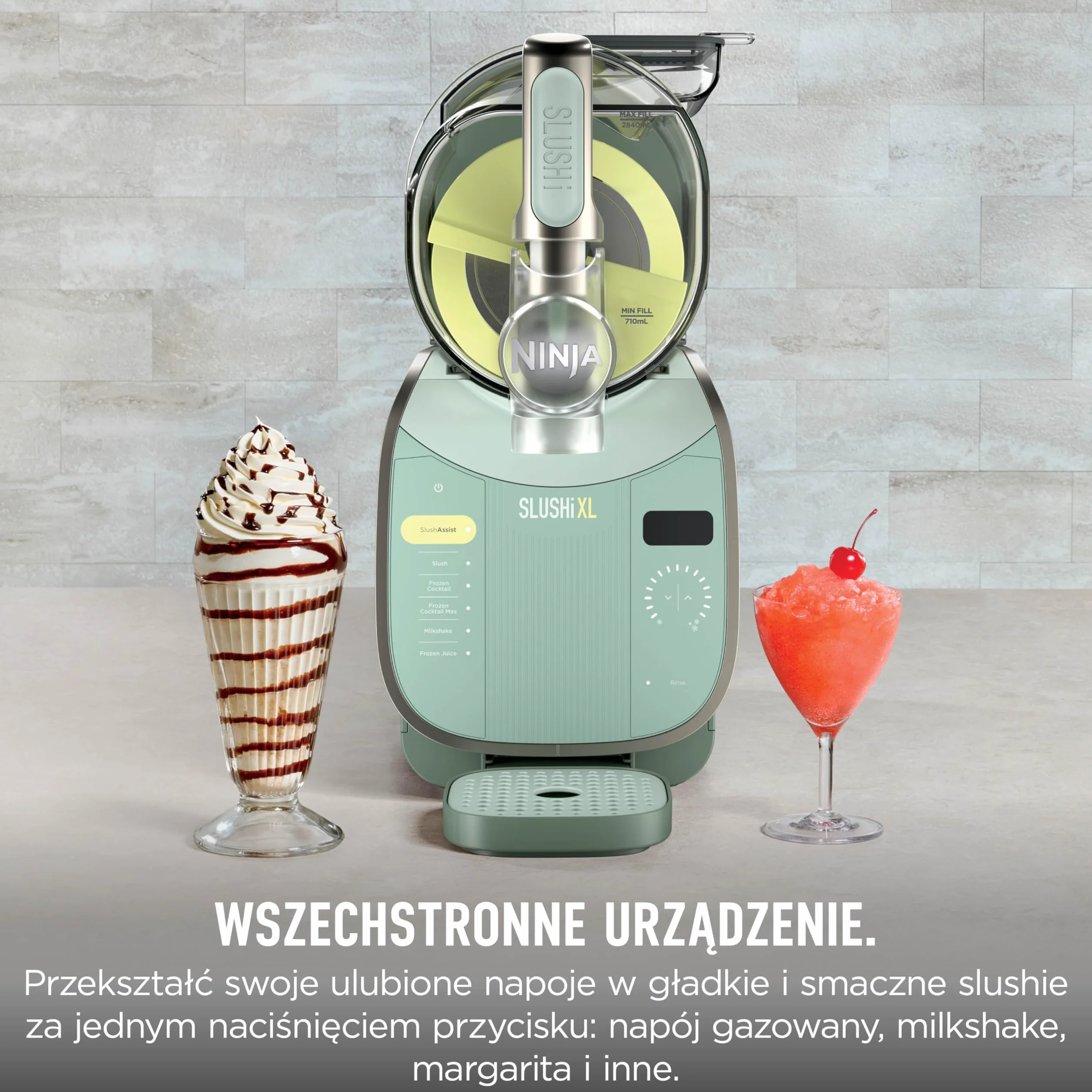 Ninja SLUSHi XL maszyna do mrożonych napojów 3,7l SlushAssist Zielony FS601EUGN