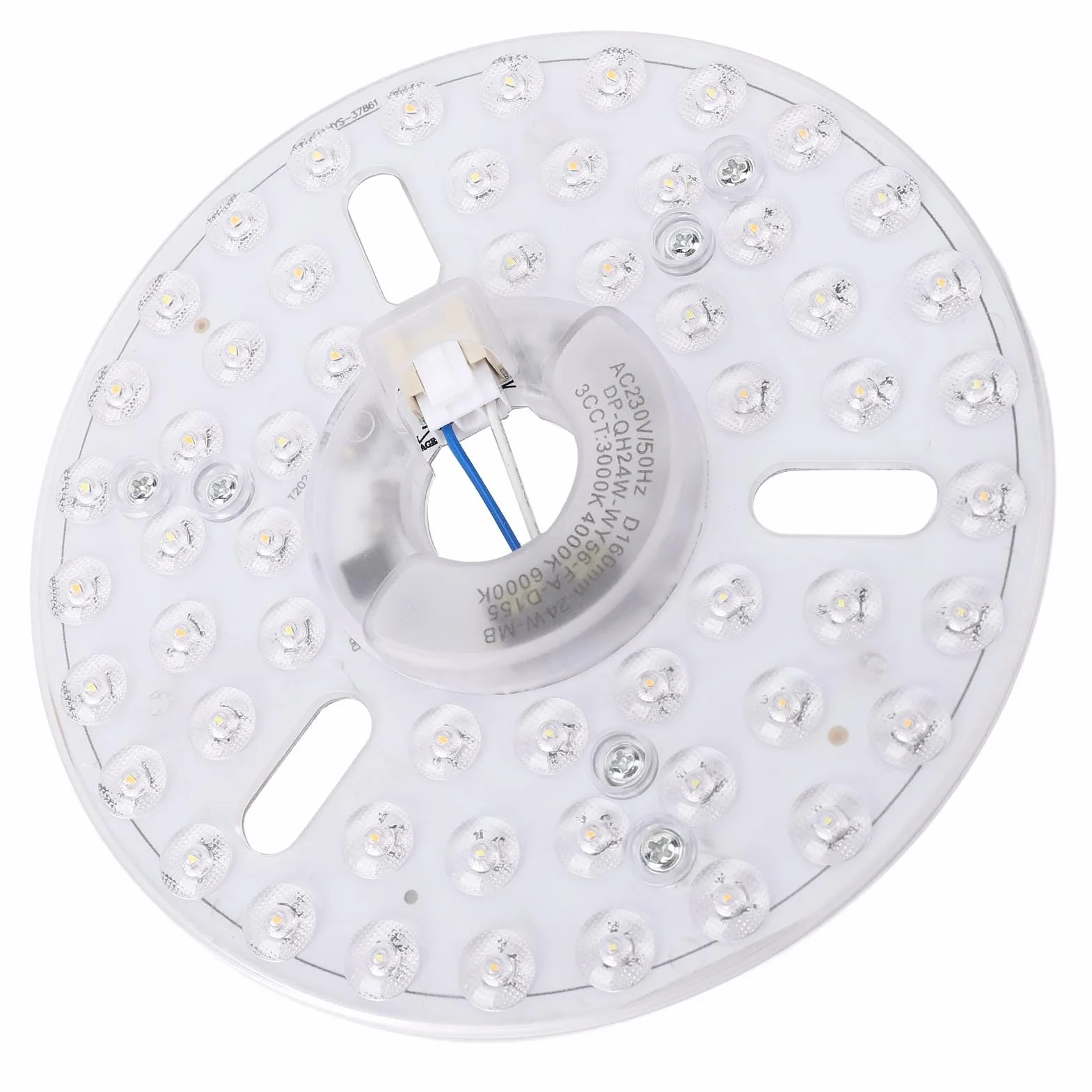 Wentylatora LED 6,3 cala 24W CCCT 230V Zestaw Magnetyczny 3 Kolor Dimmable