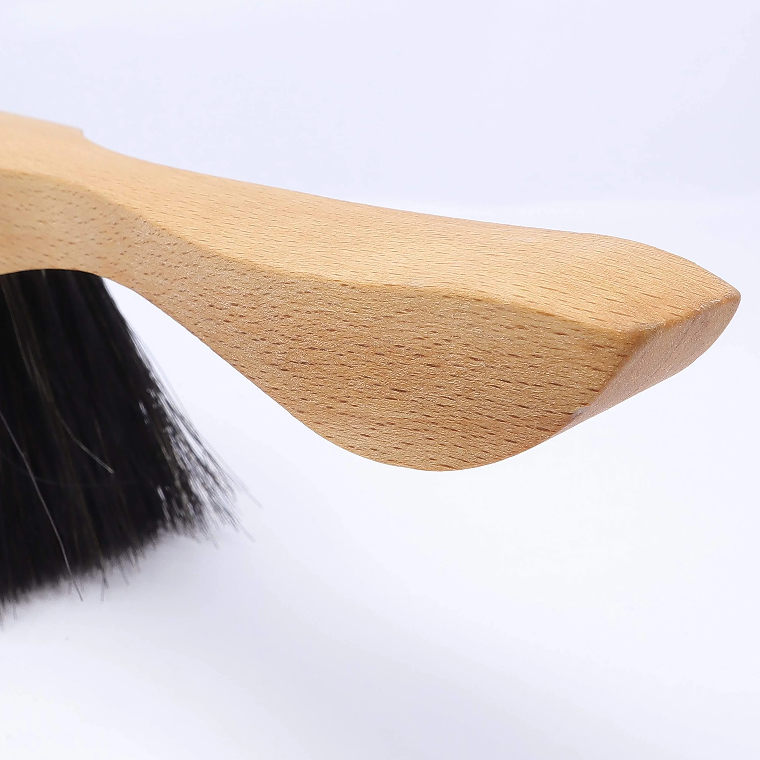 WALDKRAFT Ręczna zmiotka z włosiem ogona czarna 30 cm | ręczna szczotka z drewna bukowego FSC 100% | miotła do zamiatania Made in Germany (1, ręczna zmiotka do ogona)