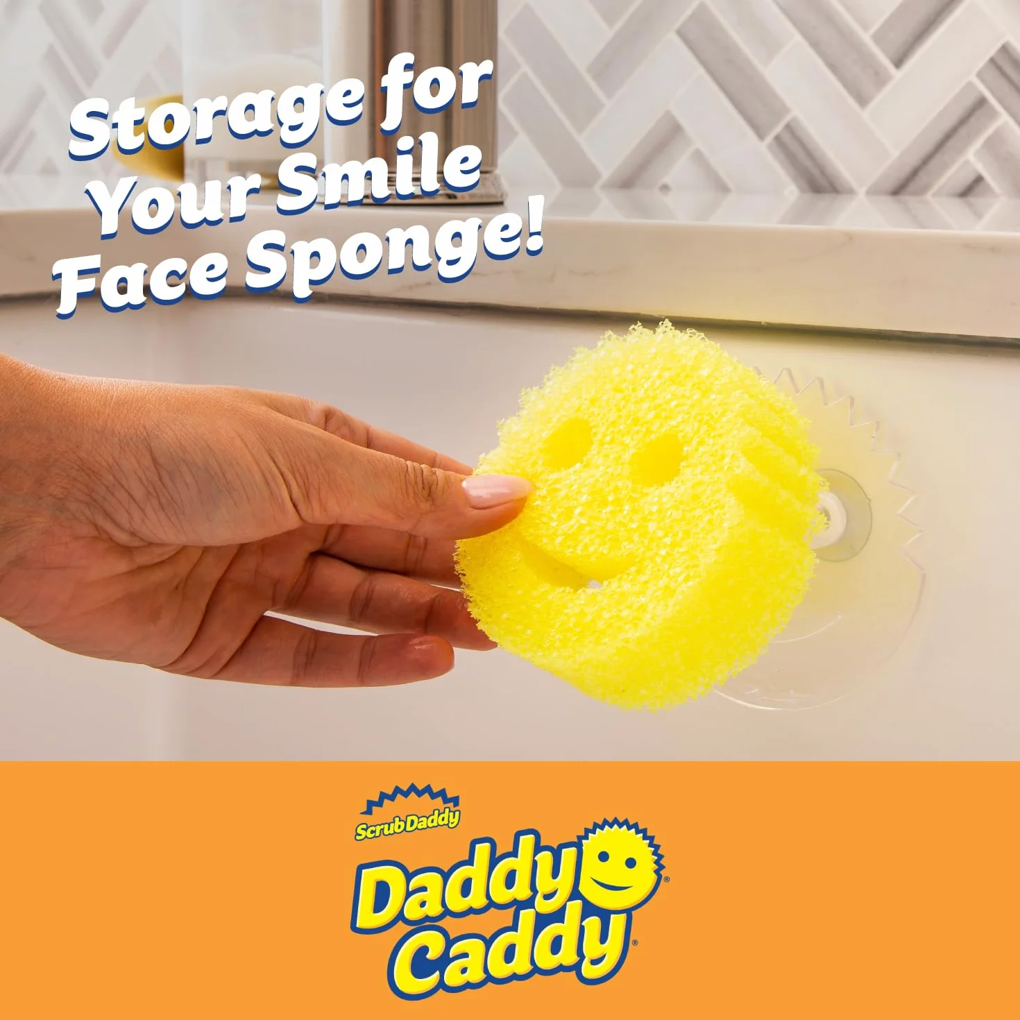 Scrub Daddy Caddy Gąbka Żółty