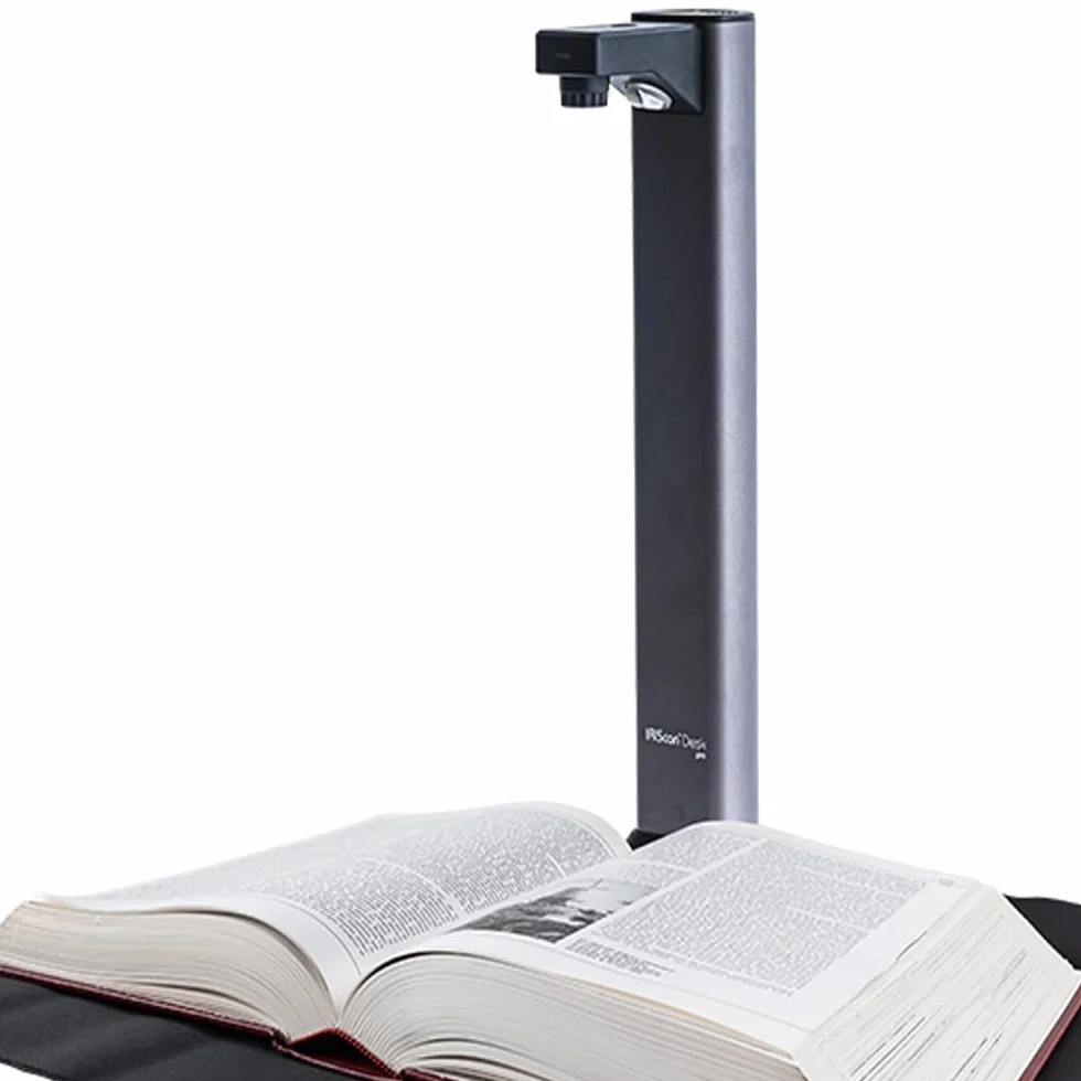 IRIScan Skaner dokumentów biurkowych, skaner ksi??ek - v7pro:4K UltraHD | 18MP | 600dpi | przeno?ny skaner | wizualizator | kamera dokumentalna |OCR|IA sp?aszczenie| skanowanie automatyczne | usuwanie