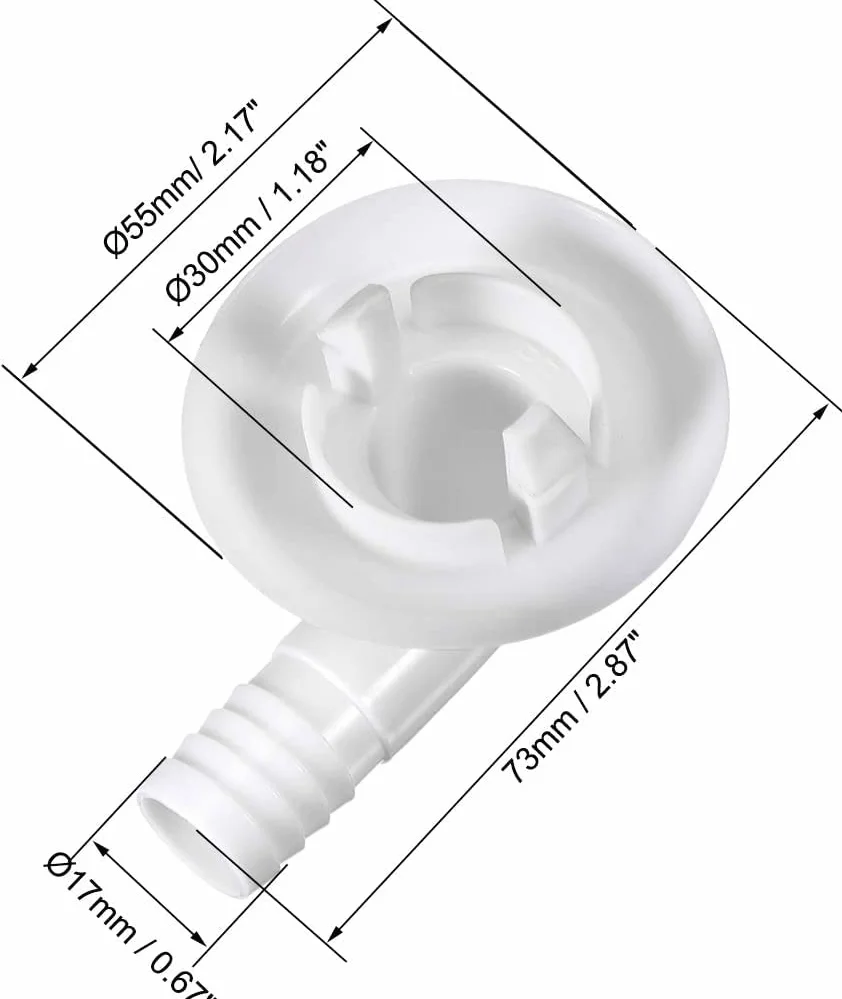 XYWHPGV Złącze węża spustowego klimatyzatora Złączka kolankowa do jednostek Mini-Split i klimatyzatora okiennego 30 mm(4539d 803c8 552f9 e6fa8 b6ea2 afbd0