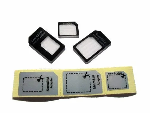 Generic SIM Adapter do konwersji SIM czarny zastosowany do 5 4S 4