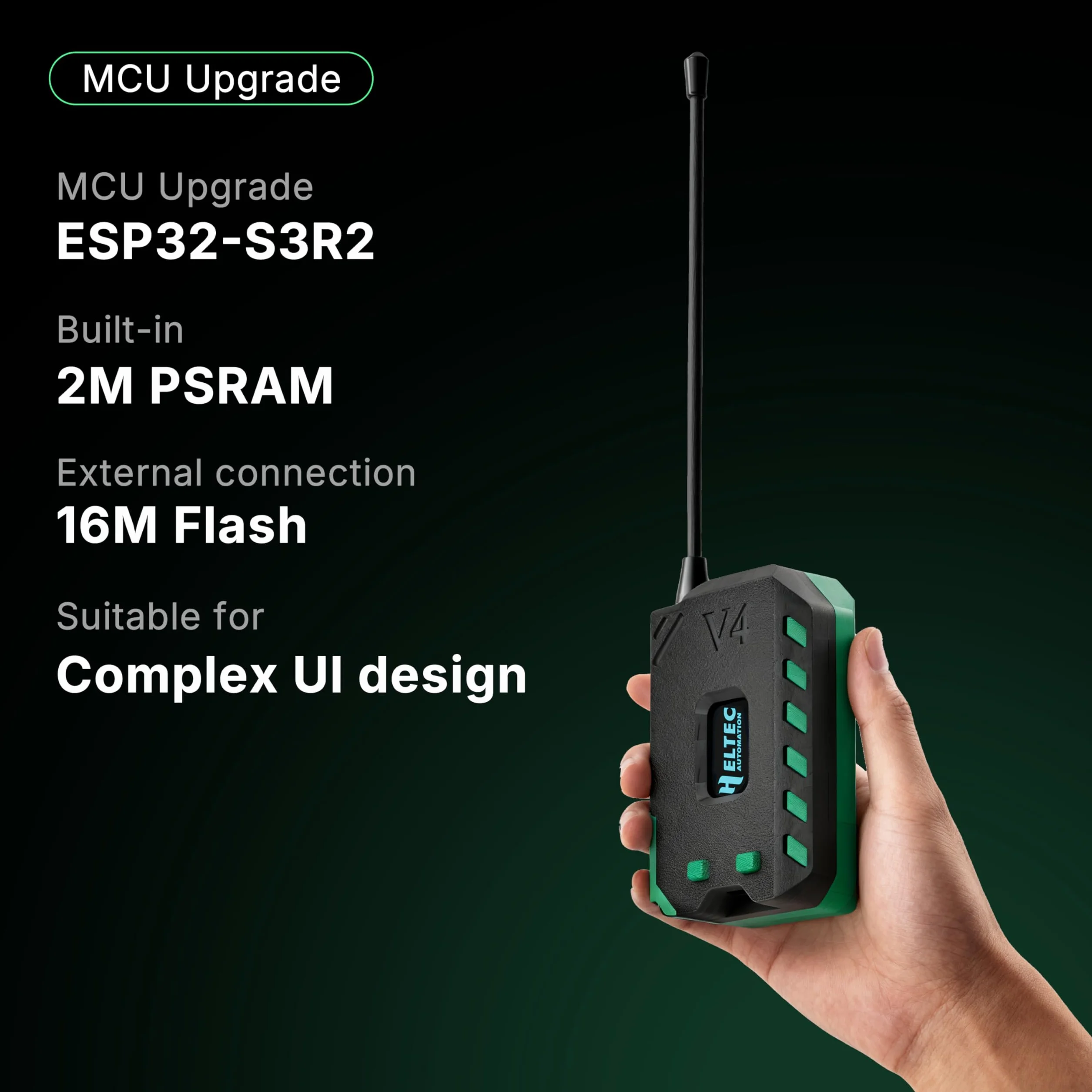 Heltec 2-pak WiFi LoRa 32 V4 z wyświetlaczem OLED 27dBm ESP32-S3 SX1262 kompletny zestaw obudowy baterii do Meshtastic IoT Arduino (2-pak baterii 3000 mAh + antena + obudowa)