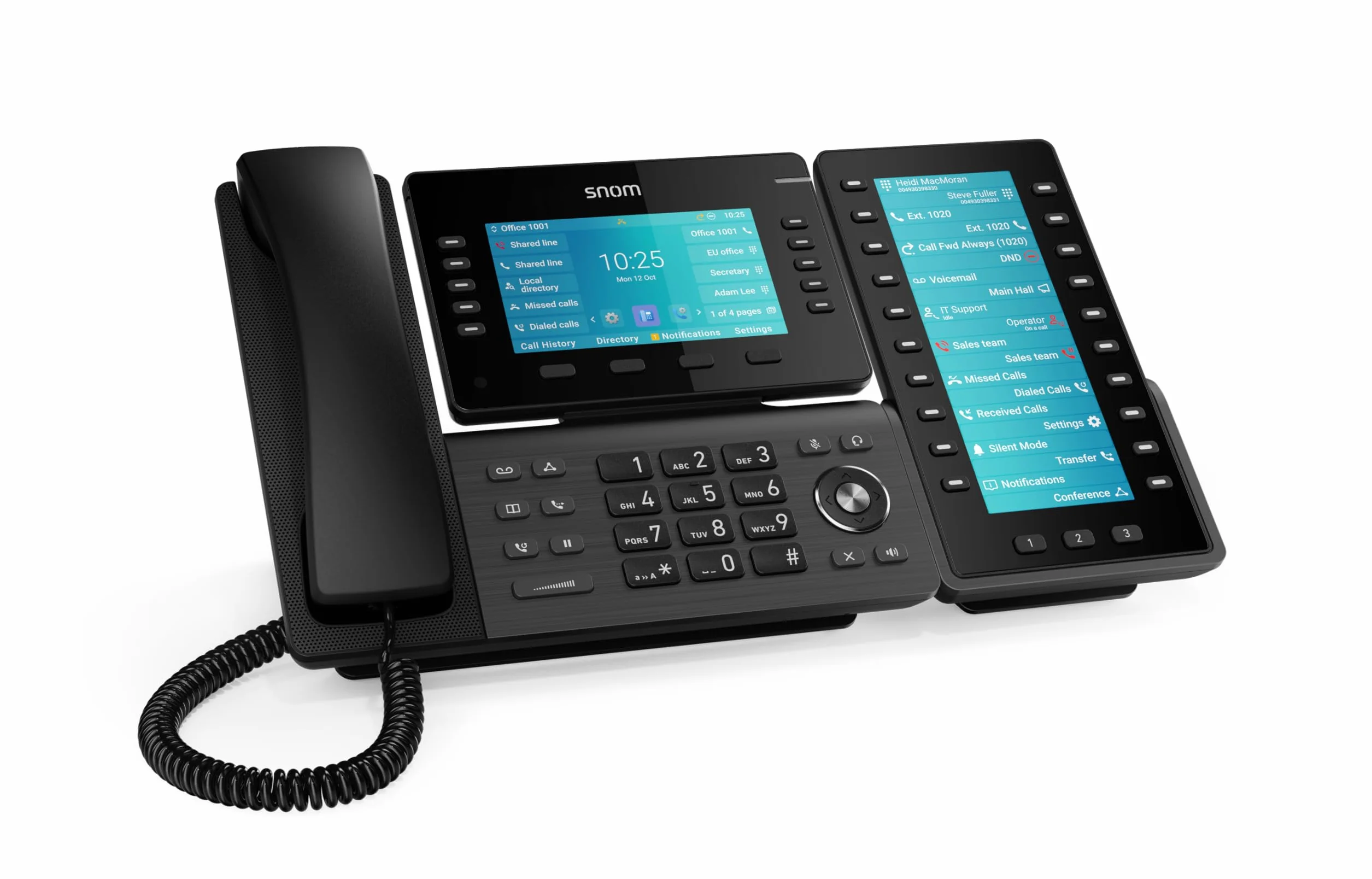 Snom D8C moduł rozszerzający do telefonów stacjonarnych D8xx - kolorowy wyświetlacz TFT 6,8 z 60 programowalnymi przyciskami - USB Plug-and-Play do bezprzewodowego zarządzania telefonami w biurze