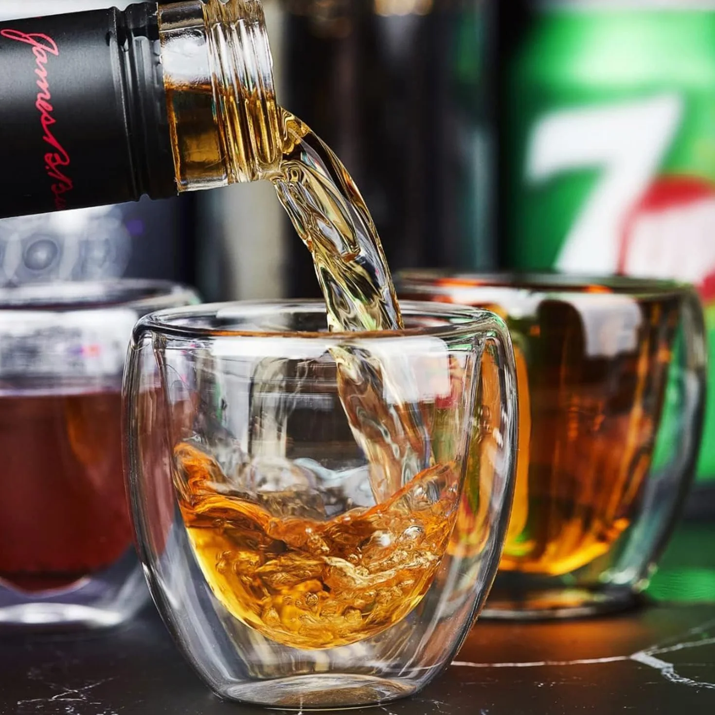 ERBO Zestaw 6 filiżanek do espresso 80 ml podwójne ścianki