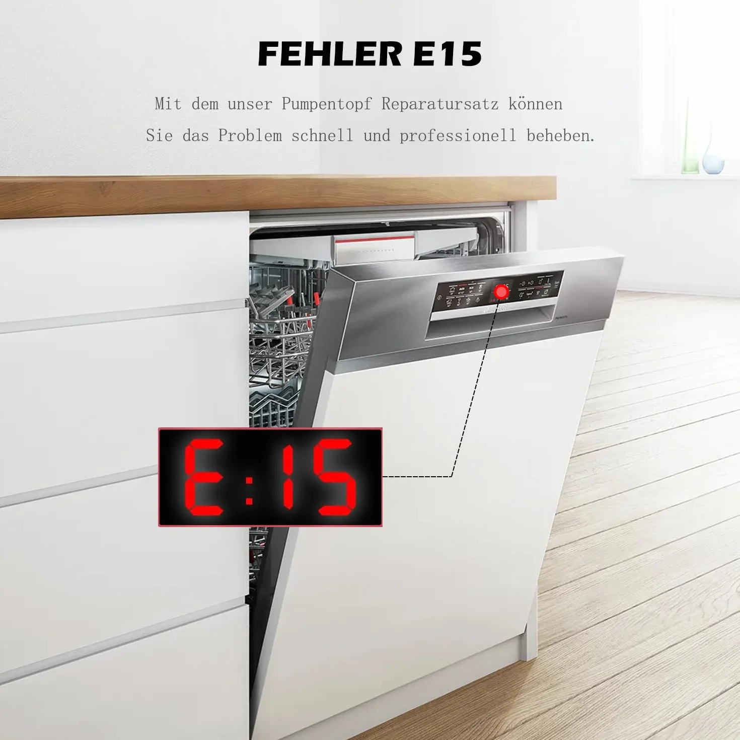Zestaw naprawczy uszczelki pompy Bosch Siemens Neff zmywarki Ø182 mm E15