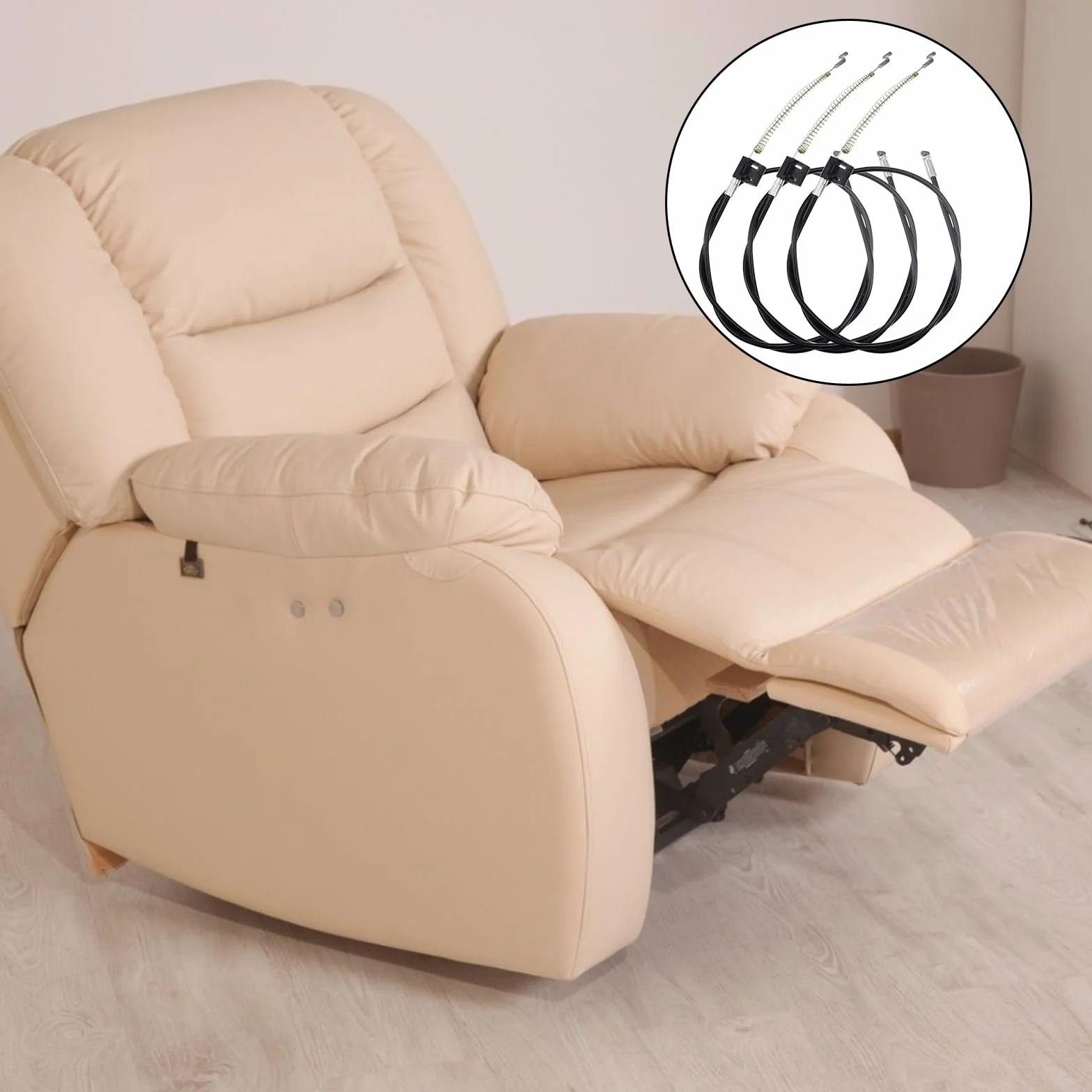 Sofa, części zamienne, 3 sztuki, kabel zamienny do fotela, sofy, fotela, kanapy, krzesła, narożnika, uchwytu, metalowego uchwytu, do sofy, przewodu, dźwigni spustowej, zapasowy kabel