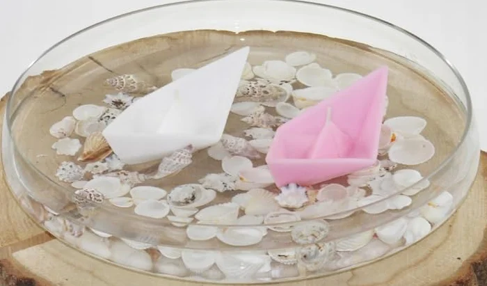 Świece pływające ORIGAMI kolor MIĘTOWY
