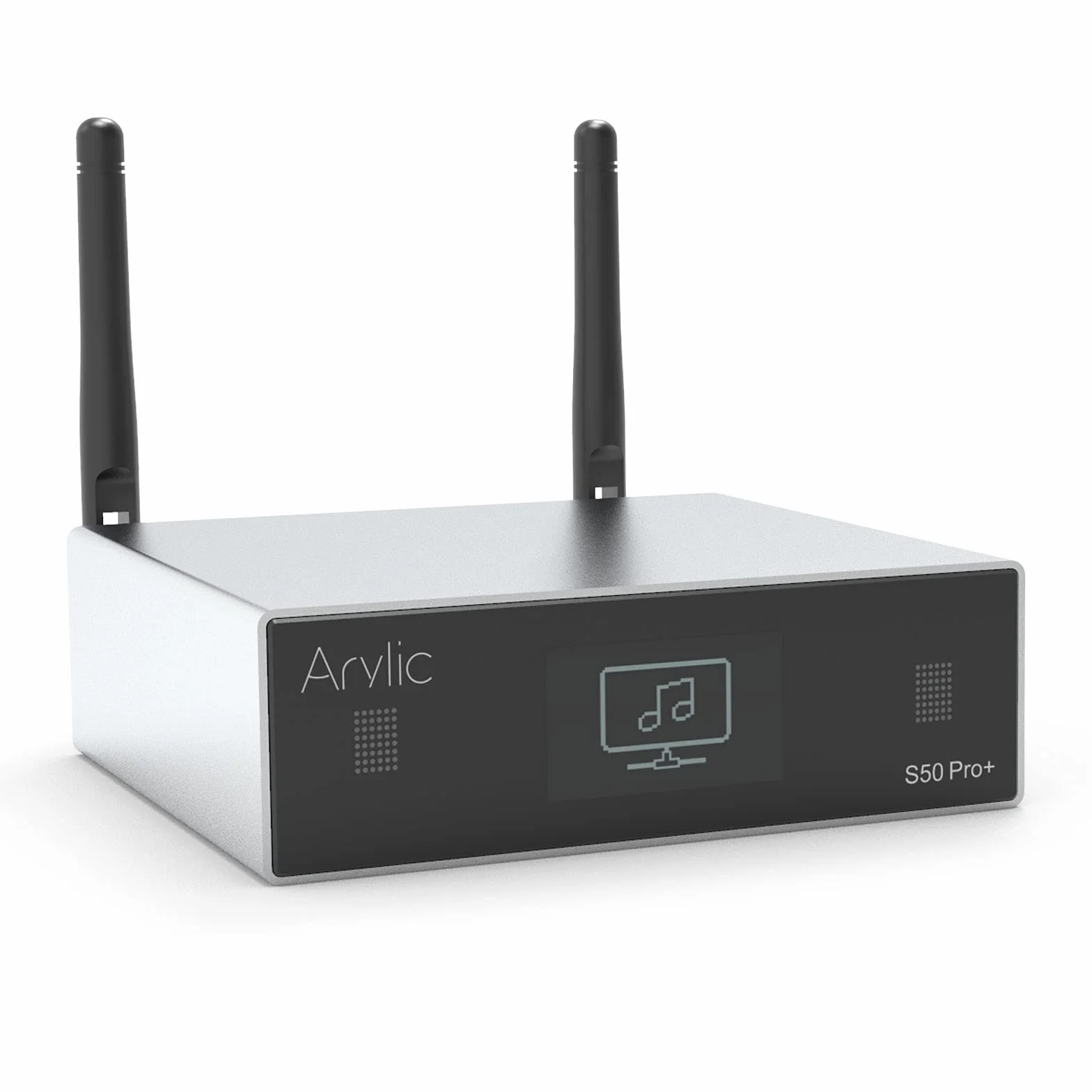 Arylic Odbiornik audio WiFi i Bluetooth 5.0, aptX HD z ESS Sabre Dac AKM ADC Multiroom/Multizone, bezprzewodowy, WiFi z Airplay, Spotify, Internet Radio-Up2stream S50 Pro+