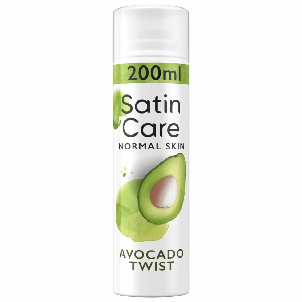 Gillette Satin Care Avocado Twist żel do golenia, 3 x 200 ml