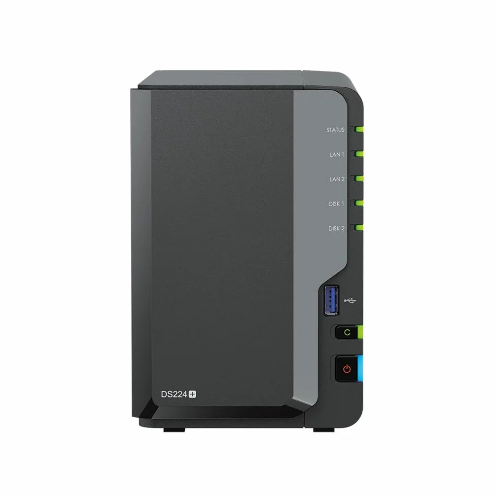 SYNOLOGY DS224+ 6GB Syno NAS 8TB (2X 4TB) Seagate IronWolf, zmontowany i przetestowany z zainstalowanym SE DSM