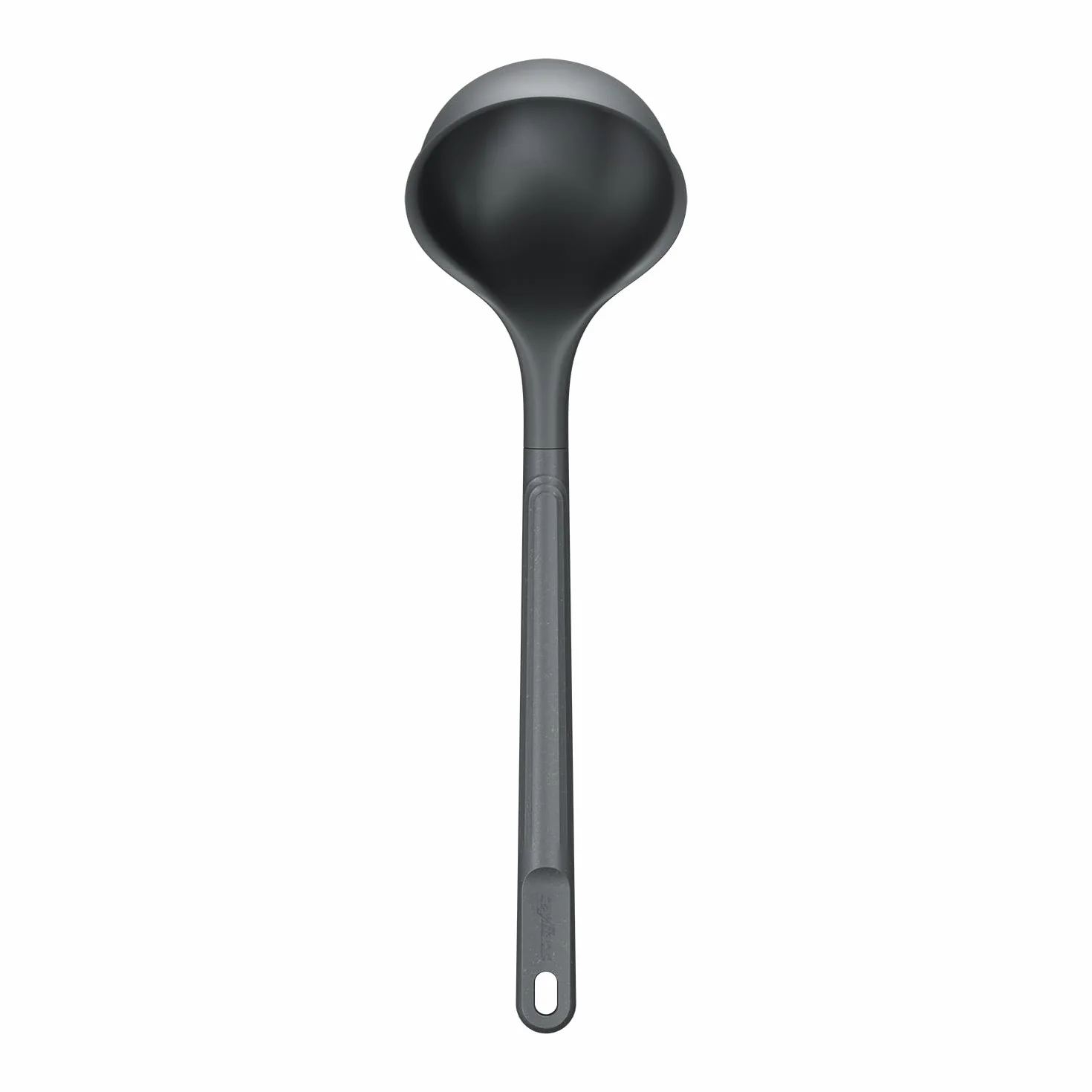 Zyliss Duża chochla zrównoważona słoma pszeniczna nylon łyżka do zupy 31 cm szary