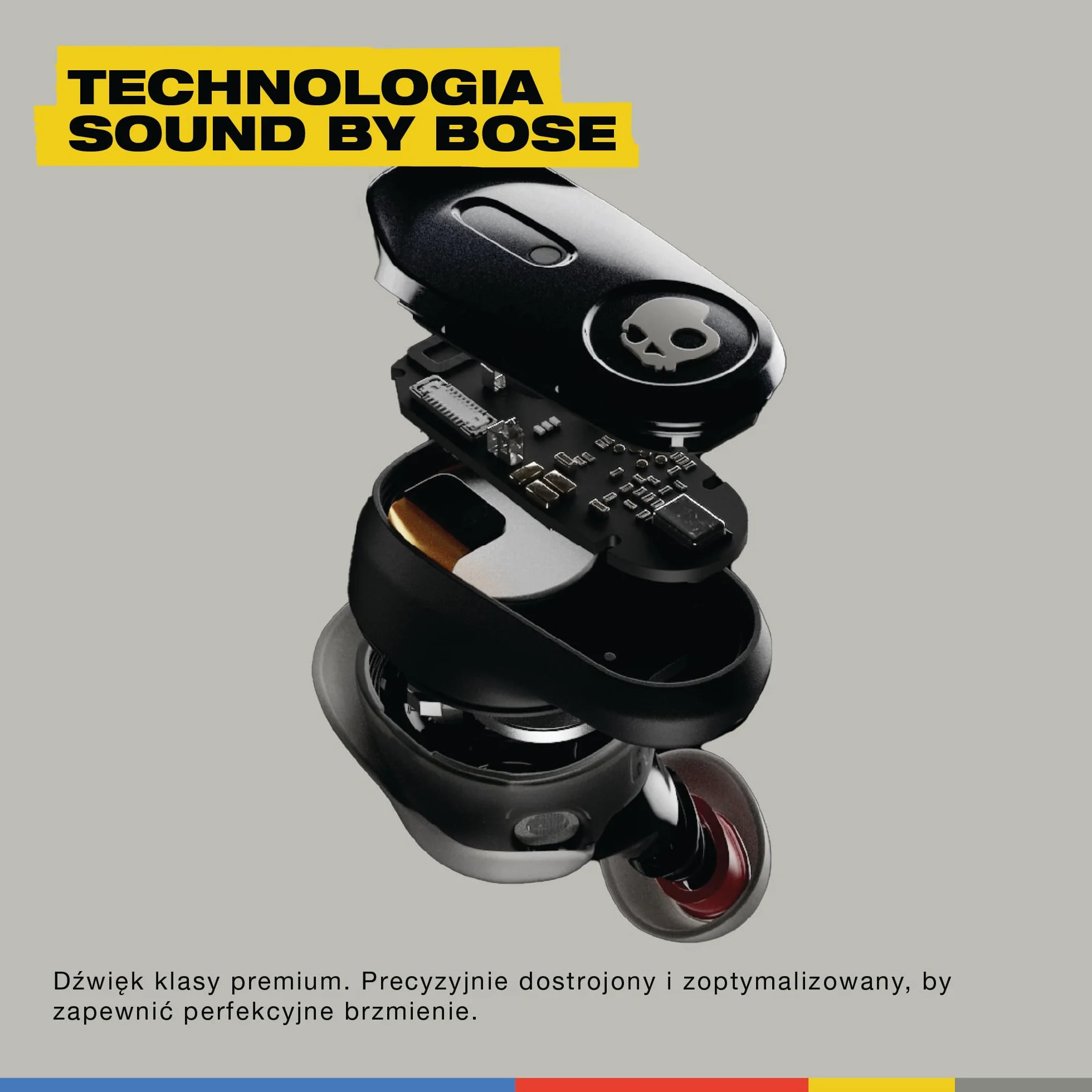 Skullcandy Method 360 ANC Wireless Earbuds, Sound by Bose, Bluetooth Headphones, Premium Noise Cancelling, Up to 40 Hrs Battery, Sweat and Water Resistant, Microphone for iPhone Android - Black