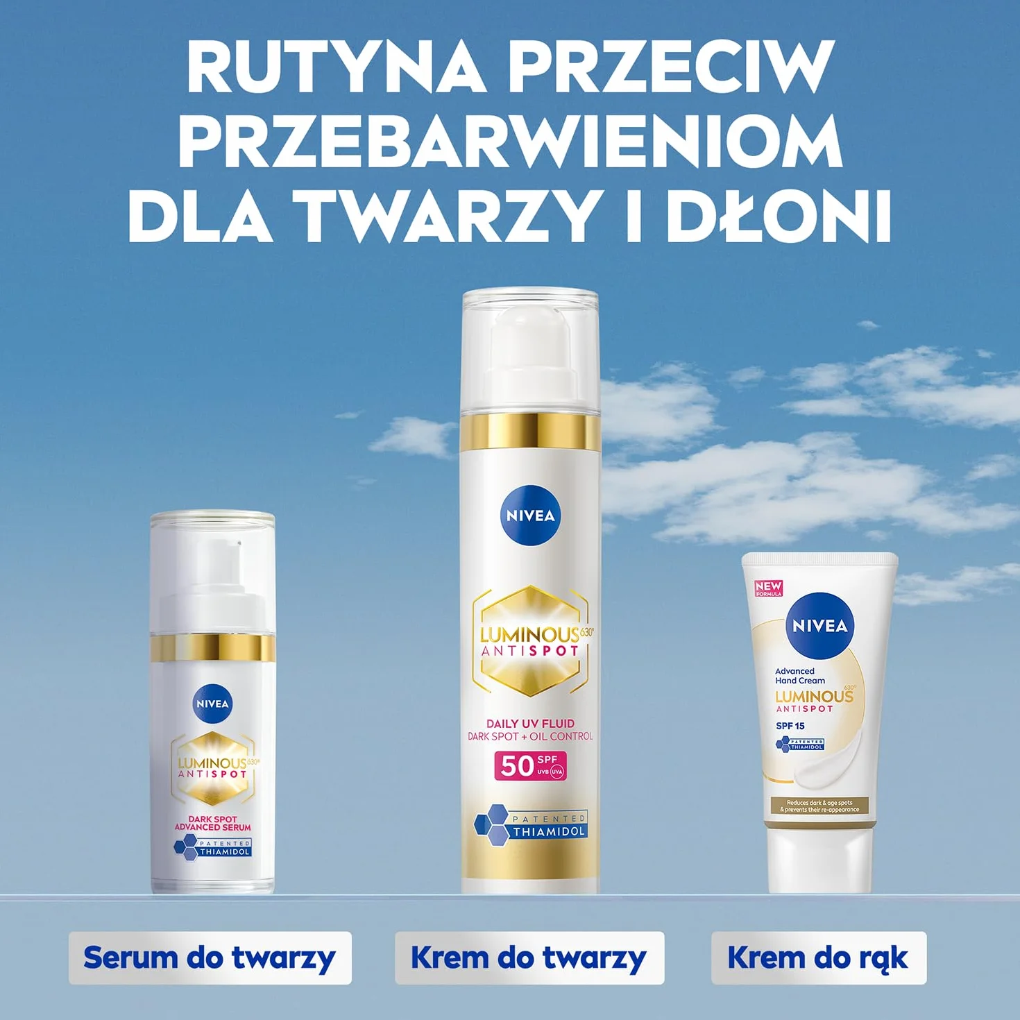 NIVEA Luminous 630 Krem do rąk przeciw przebarwieniom SPF 15, 50 ml