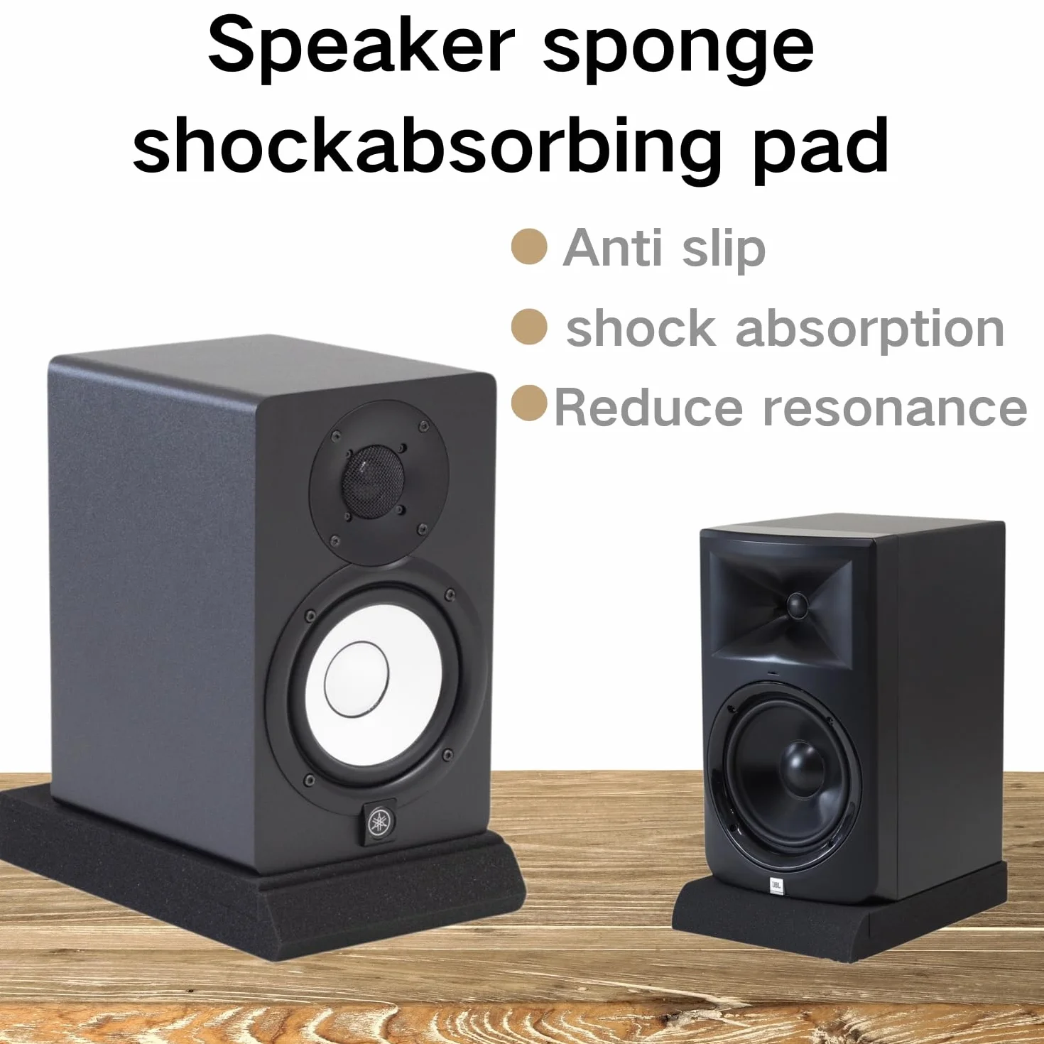 2 szt. 16 x 22 x 3,6 cm głośnik Sound Insulation Mat Soundproofing Mat Acoustic Foam Board Sponge Sound Absorbing Pad Sound Reinforcement Cushion