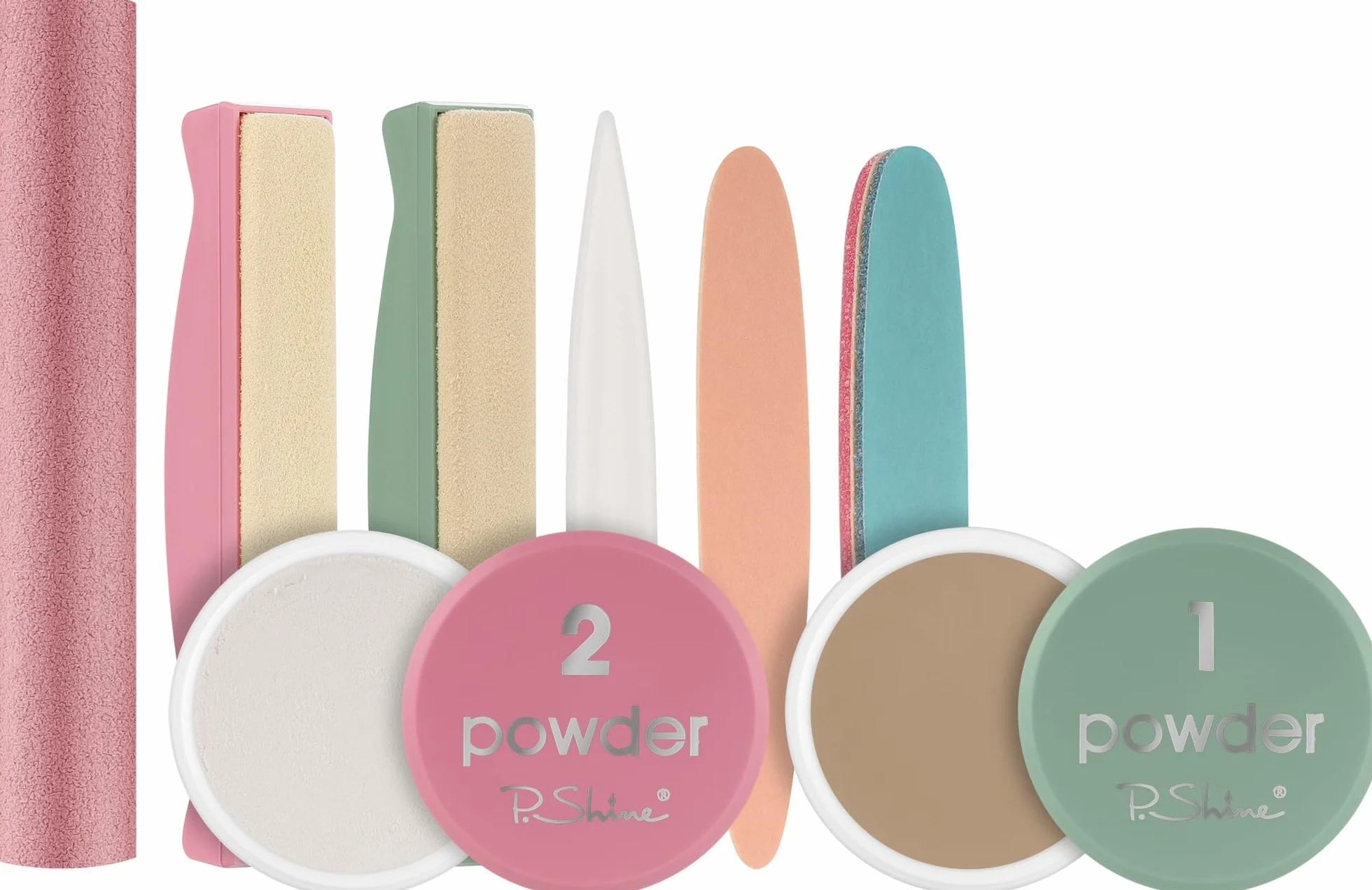 P-SHINE japoński zestaw do manicure, profesjonalny zestaw do pielęgnacji paznokci i płytki paznokcia + instrukcja