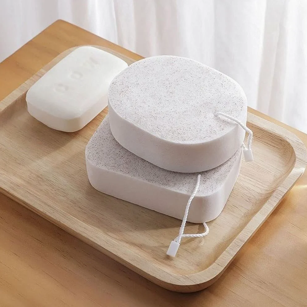 Ręcznik złuszczający Miękka gąbka do ciała Złuszczająca gąbka pod prysznic Loofahs Gąbka pod prysznic dla dorosłych i dzieci Gąbka do kąpieli Gąbka do szorowania Rękawiczki złuszczające (ko
