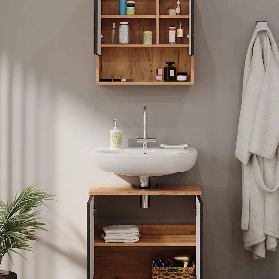 Vicco Zestaw mebli łazienkowych Irma Antracyt 80 cm