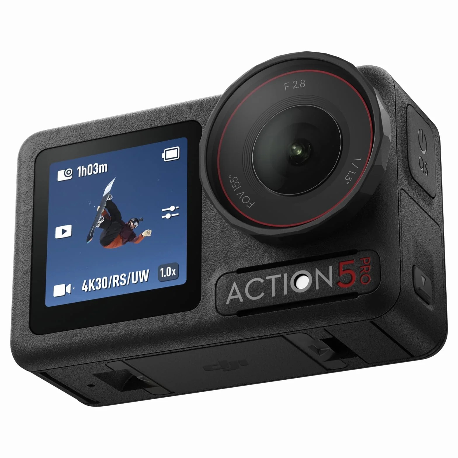 Osmo Action 5 Pro Basic Combo Wodoodporna kamera z czujnikiem 1/1,3", wideo 4K/120 fps, śledzenie tematu, stabilizacja, podwójny ekran dotykowy OLED, idealna kamera sportowa 4K, Vlog