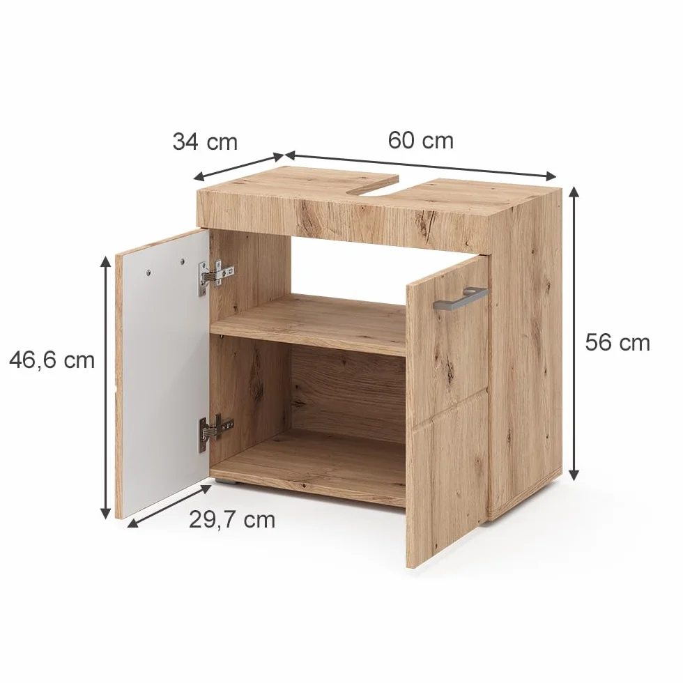 Vicco Szafka pod umywalkę Luna Oak Wotan 60 x 56 cm