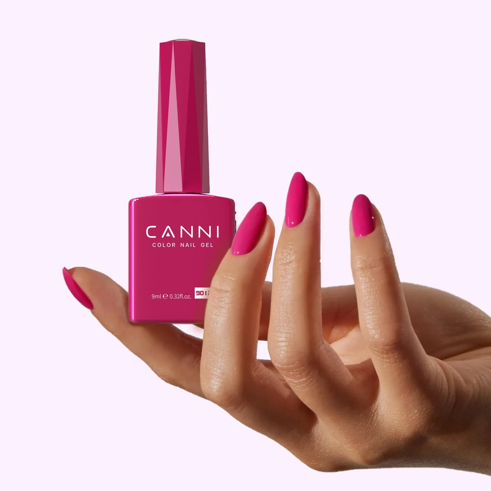 CANNI UV lakier do paznokci Natur Dunkelrosa Gellak Gelowy lakier UV Nail Art klasyczny i uniwersalny styl Soak Off lakier do paznokci żelowych do lampy UV