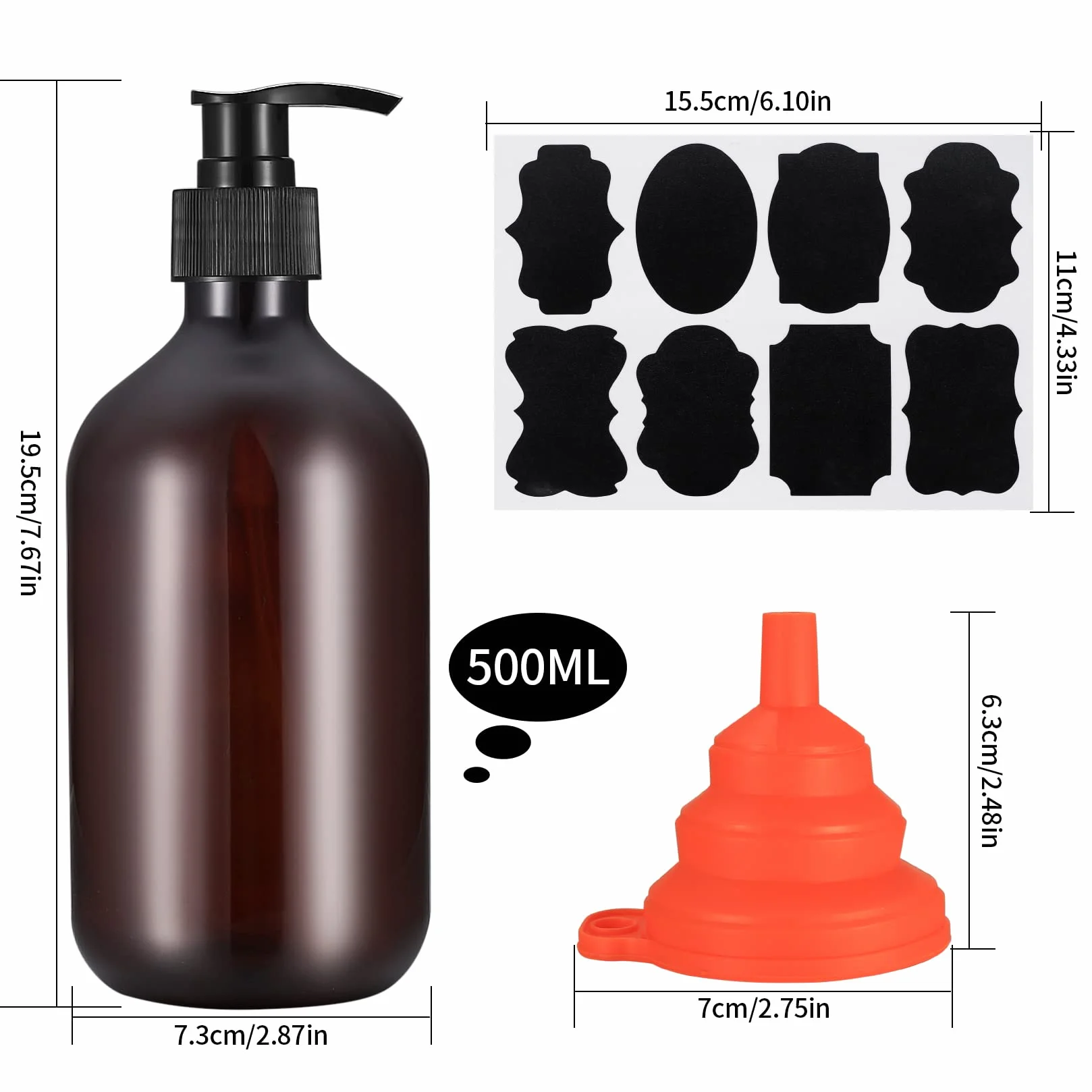 Dozownik mydła 500 ml butelka z pompką do napełniania