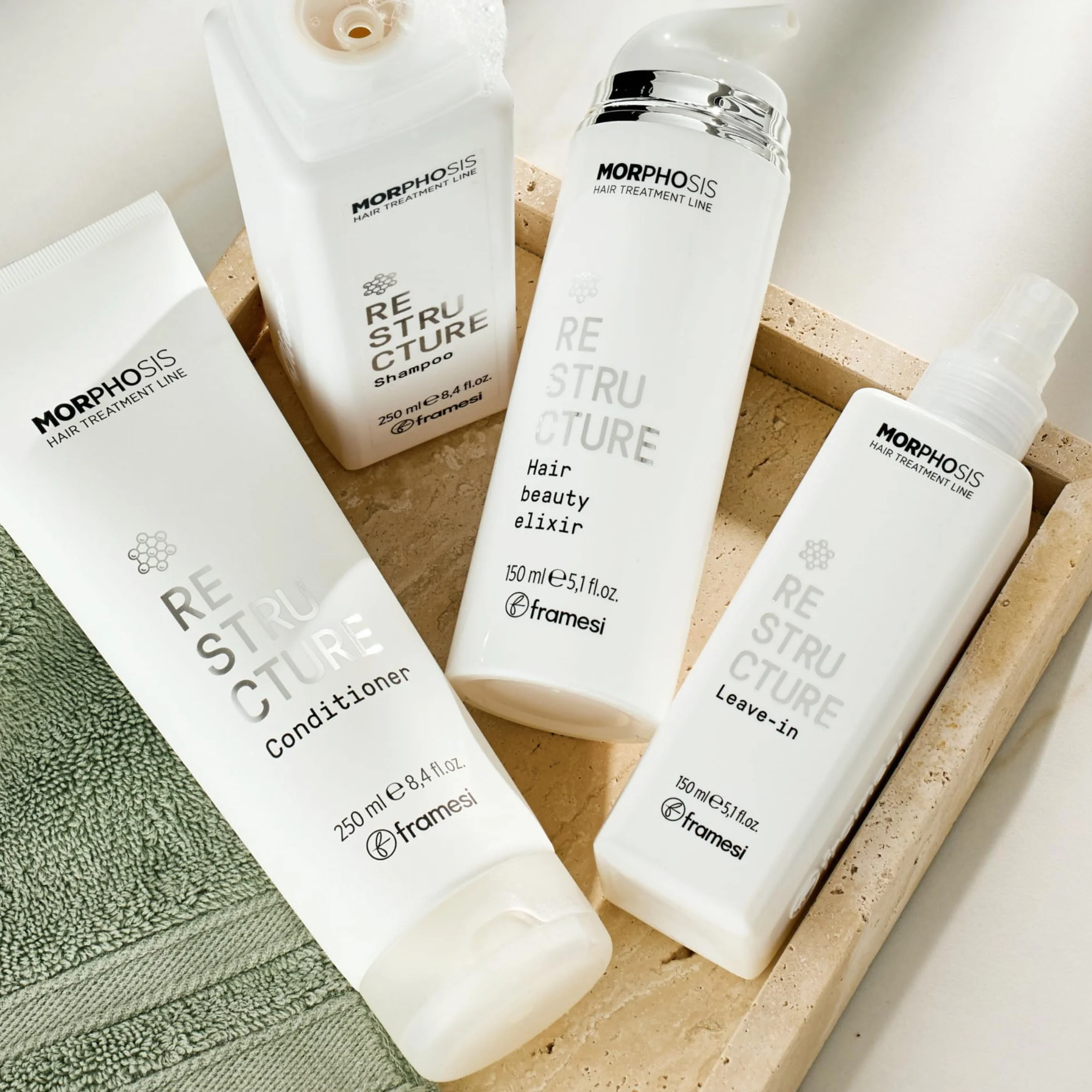 Framesi Morphosis Restructure Hair Beauty Elixir 150 ml - regenerujący lakier do włosów zniszczonych