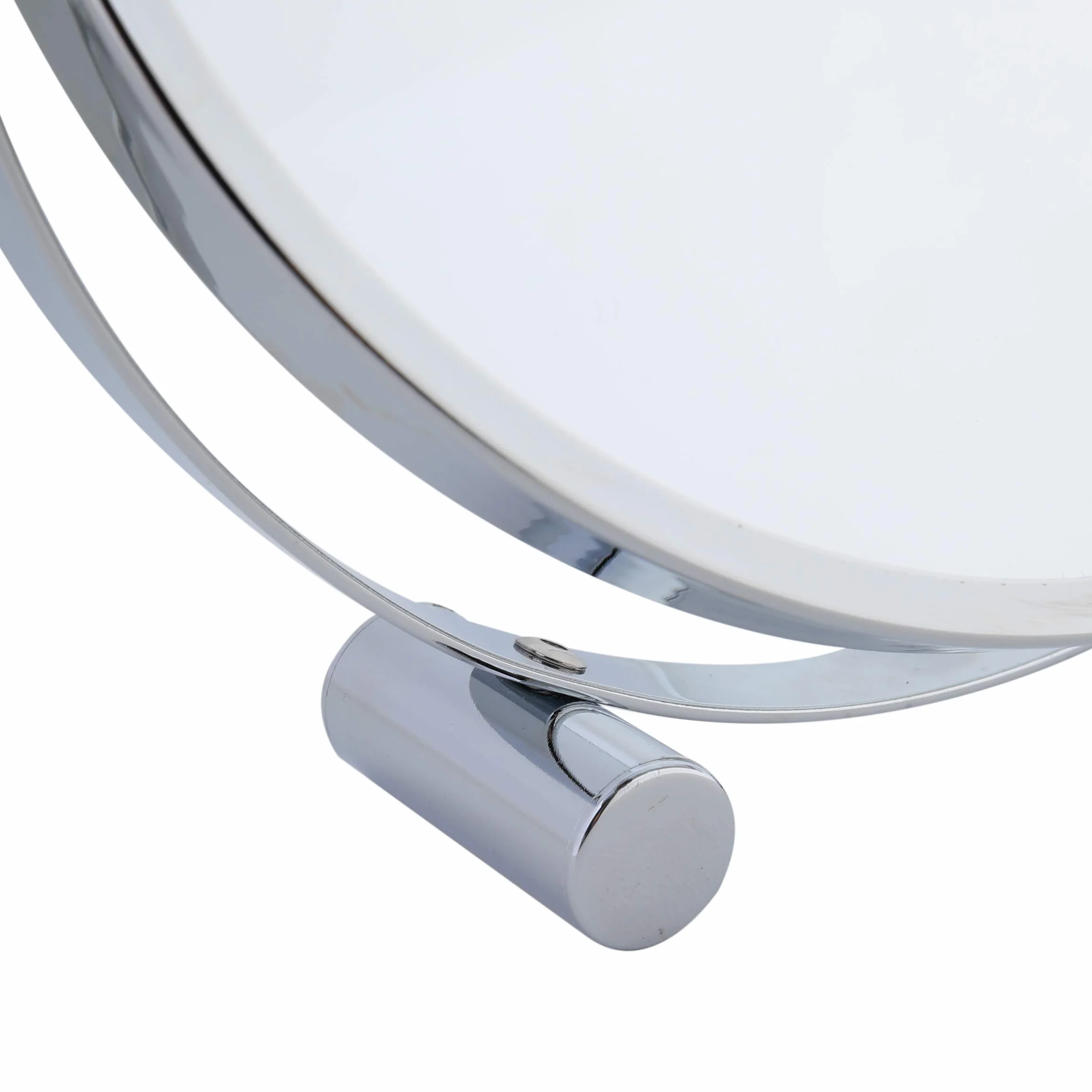 axentia Lusterko stojące powiększające – lusterko kosmetyczne z 3-krotnym powiększeniem – chromowane – lustro powiększające okrągłe ok. 17 cm Ø – lustro do golenia do łazienki – lustro łazienkowe z