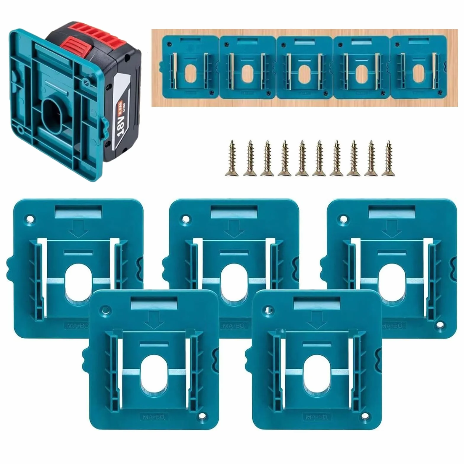 Uchwyt baterii do Makita 18 V uchwyty na baterie uchwyt dokujący pasuje do BL1860 BL1850 BL1840 BL1830