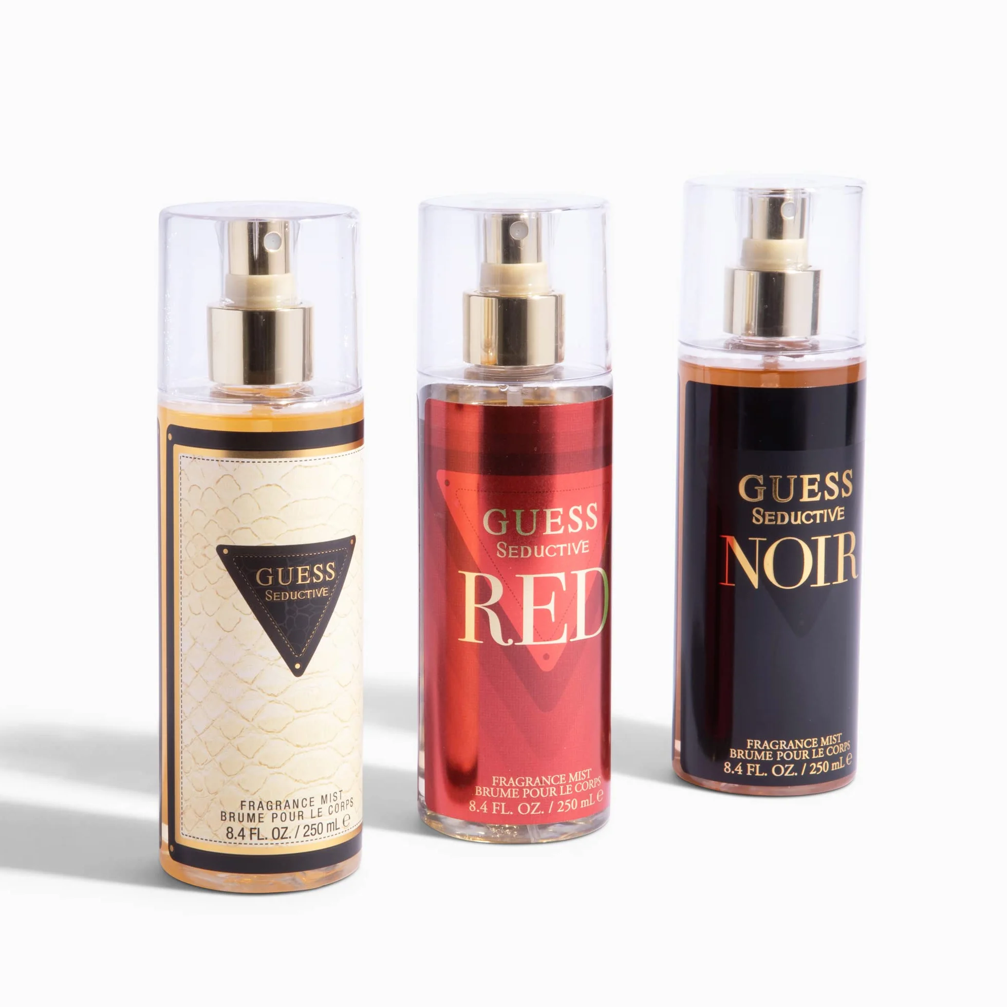 GUESS Seductive, mgiełka perfumowana dla kobiet, owocowo-kwiatowy zapach, wanilia, gruszka, bergamotka, zmysłowy i elegancki zapach, 250 ml