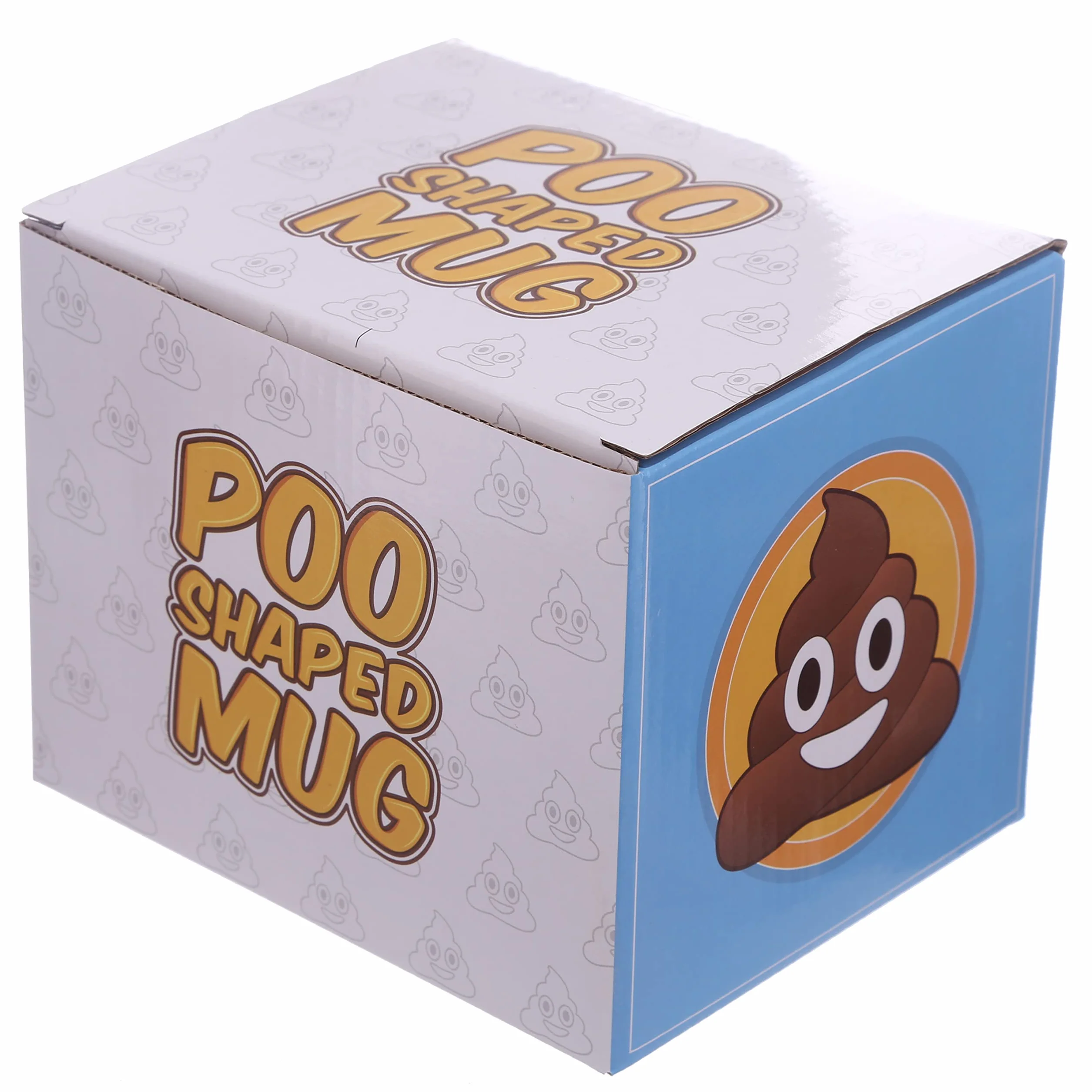 Puckator Emotive Poop ceramiczny kubek do kawy z pokrywką - zabawne akcesoria do domu - urocze prezenty dla dziewczyny - duże kubki dla mężczyzn kobiet gorące napoje - urocze kubki prezenty tajemniczy