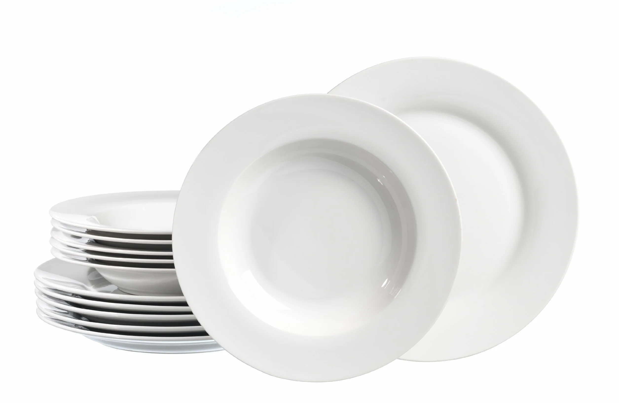 Ritzenhoff & Breker Serwis obiadowy porcelanowy biały 12-częściowy