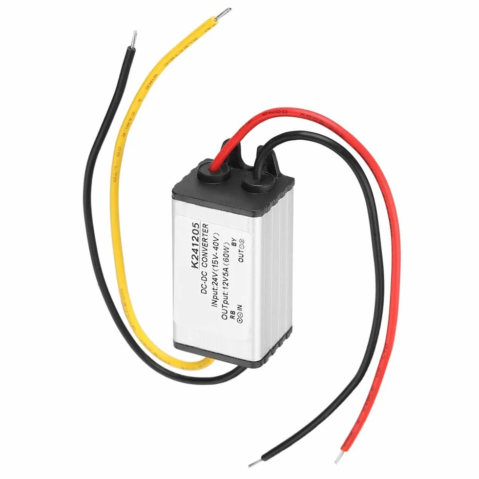 Zasilacz krokowy GYVRM-K241205 5A Przetwornica DC-DC Moduł konwertera mocy 24 V na 12 V