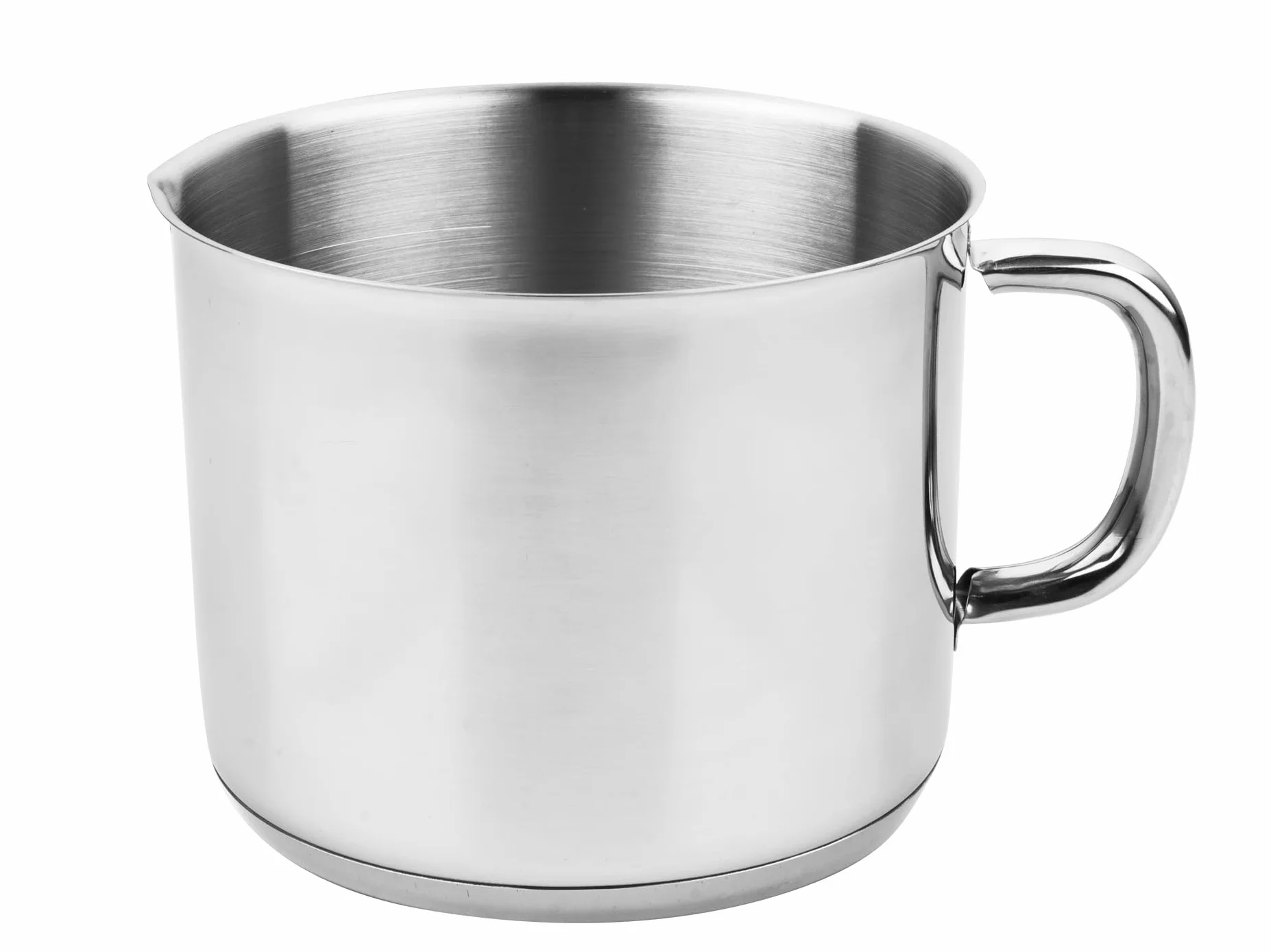 VIER - Garnek do garnka ze stali nierdzewnej, dno indukcyjne, średnica 16 cm x wysokość 13 cm, pojemność 2,6 litra